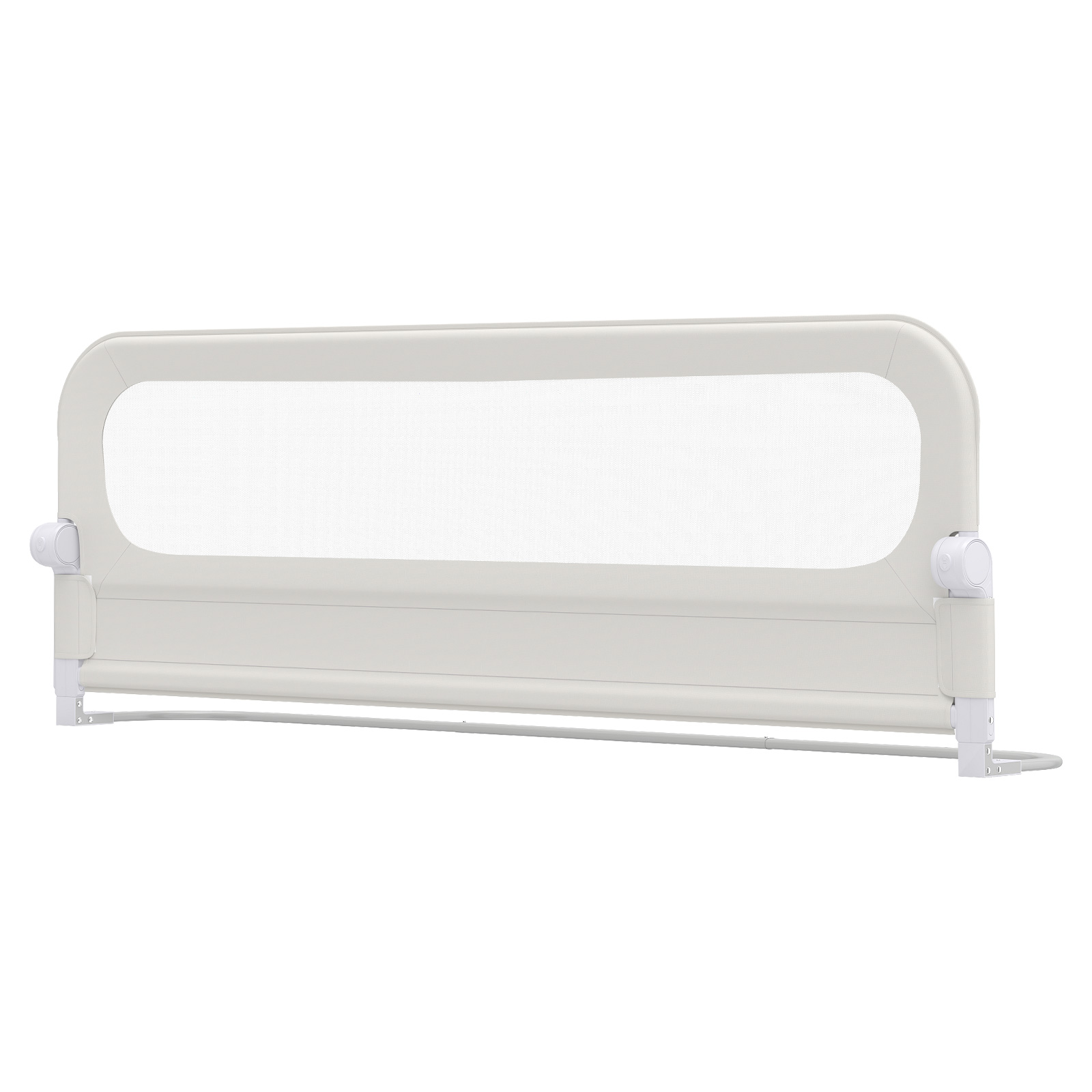 Kokkupandav voodipiire Oxfordi kattega, valge M