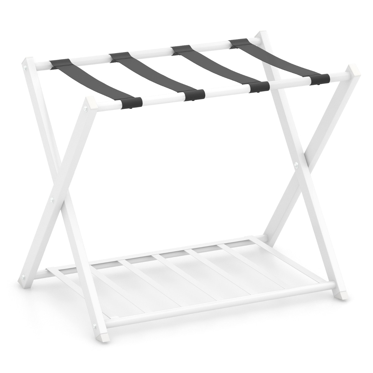 Kokkupandav kohvristend kahekihilise disainiga pagasihoidik metallist pagasialus kohvrihoidik