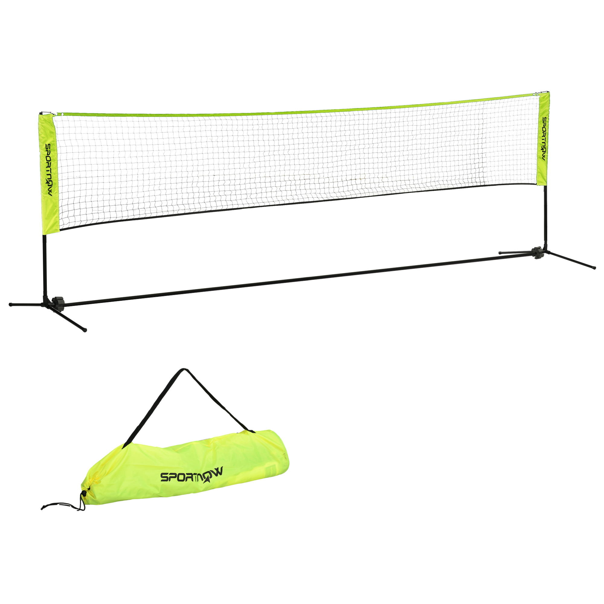 Sulgpallivõrk, reguleeritava kõrgusega 107–155 cm, sulgpalli, tennise, pickleballi ja võrkpalli jaoks, komplektis kott.