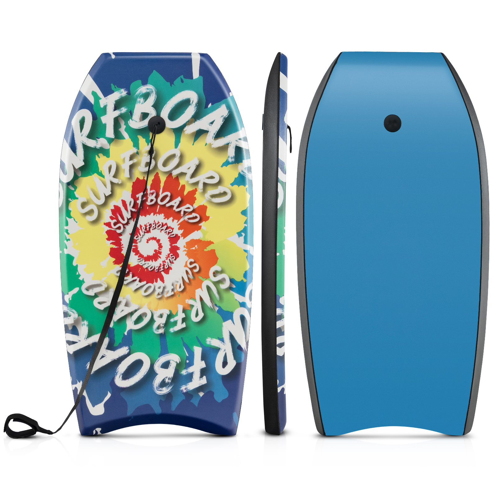 Kerge ja vastupidav lainelaud ning boogie-board randa (suurus S) mitmevärviline disain 4 (84 cm)