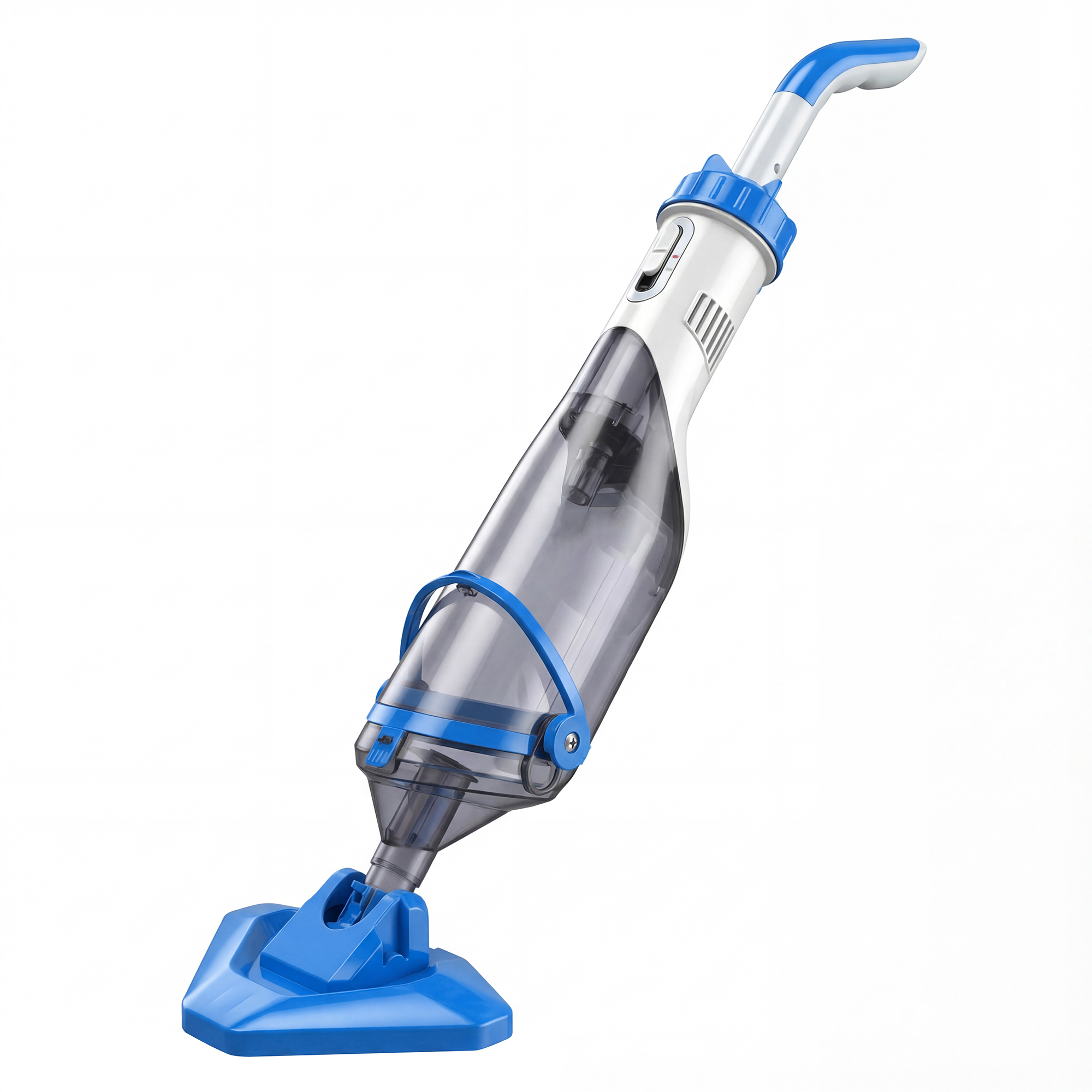 Basseinipuhastaja, juhtmeta basseinitolmuimeja 63–150 cm reguleeritava käepideme ja harjaga väikeste basseinide, mullivannide ja tiikide jaoks