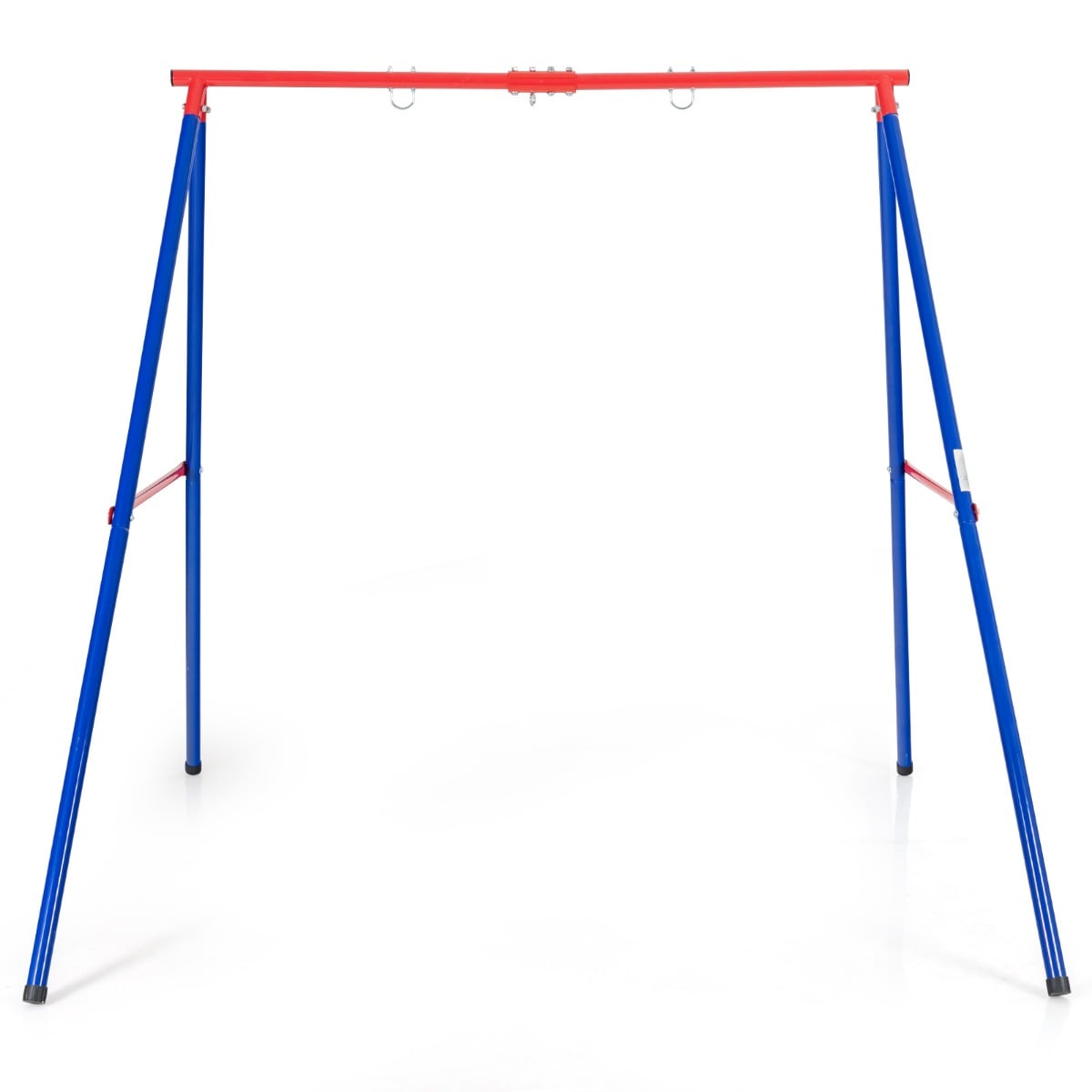 Tugev metallist kiigeraam A-raamiga aiakiige raam 194 x 184 x 180 cm punane + sinine