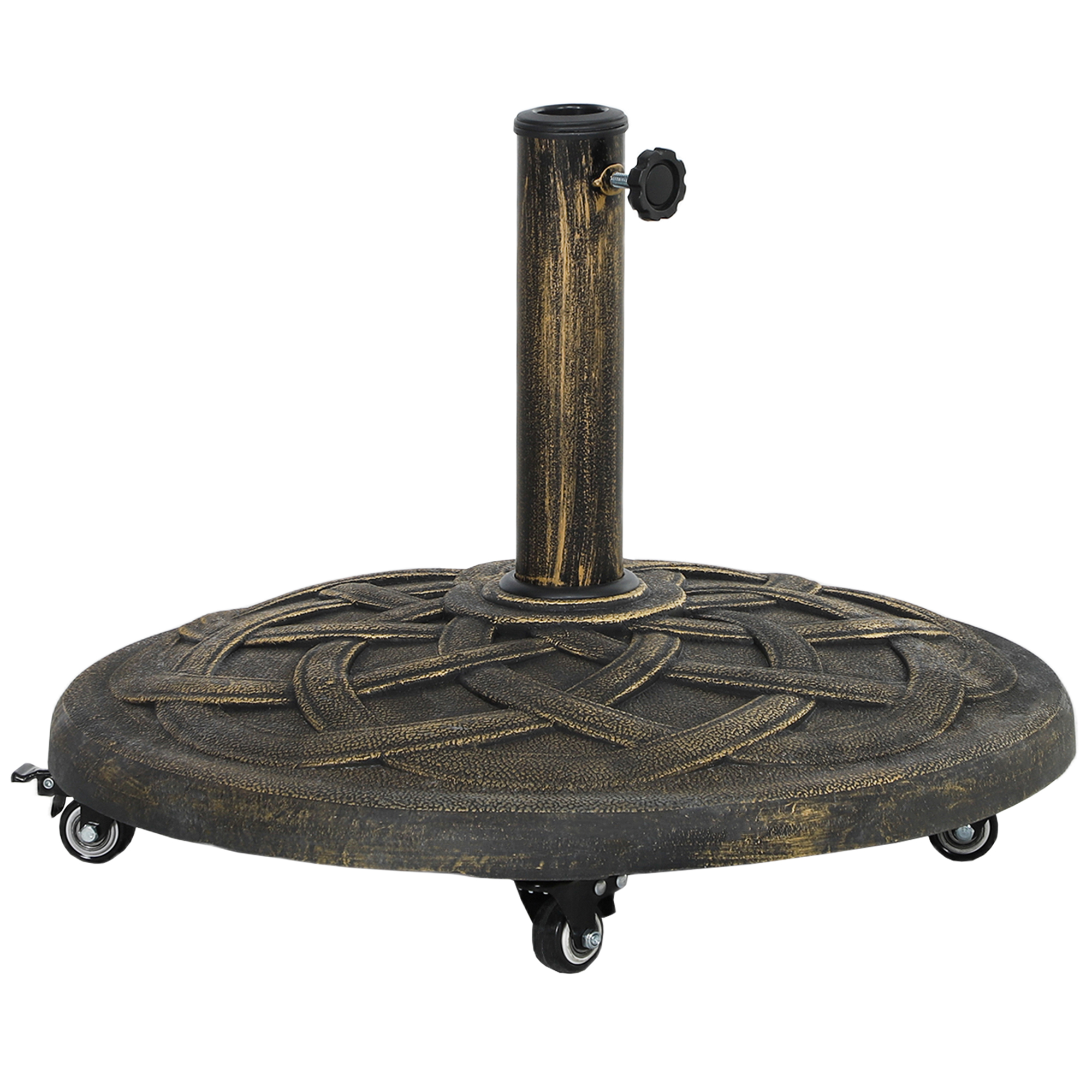 Betoonist päikesevarju alus, ratastega päikesevarju alus, ümmargune päikesevarju hoidik päikesevarjudele 32/38/48mm