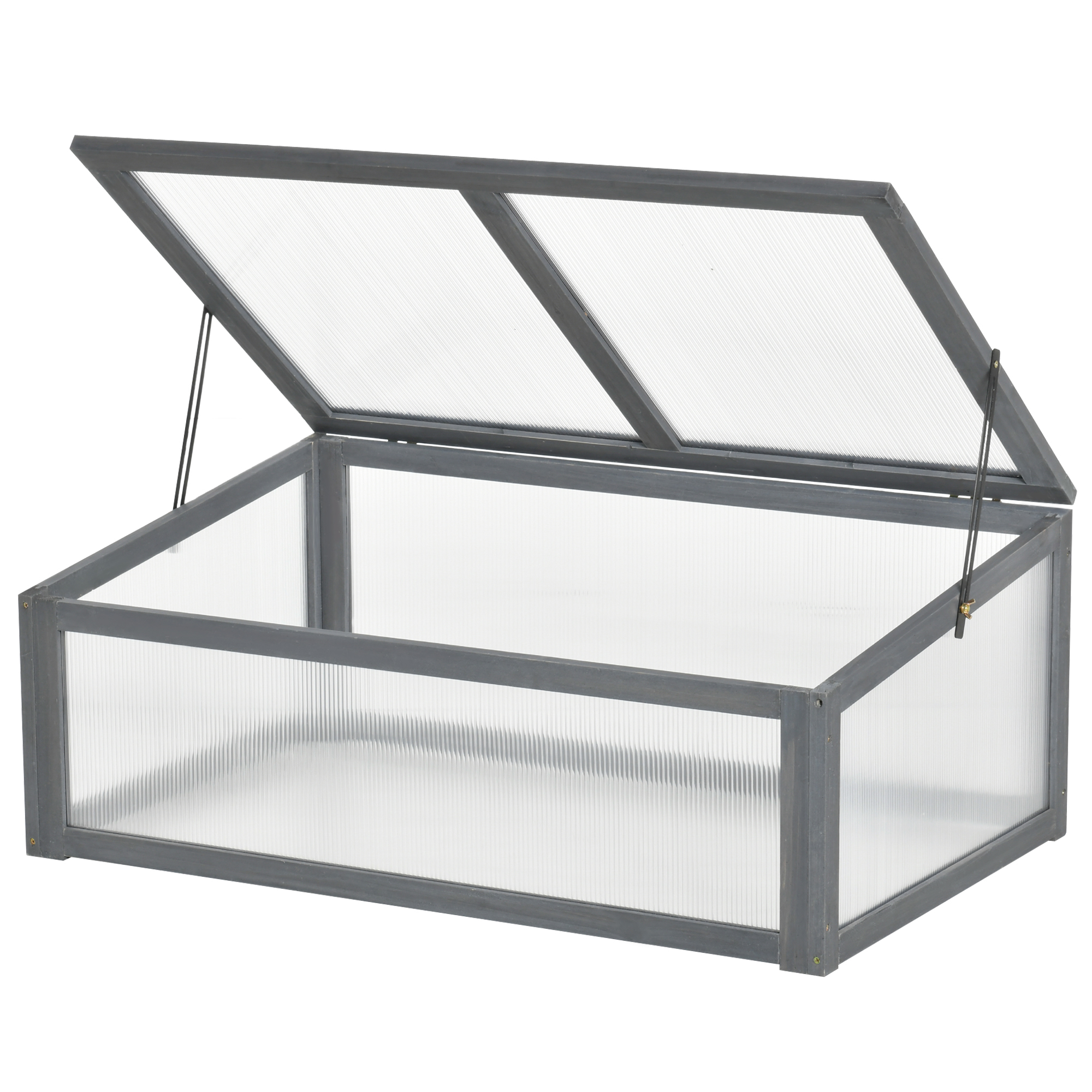 Minikasvuhoone, väike kasvuhoone aeda, PC-paneelidega, hea valguse läbilaskvus, 100P x 65L x 40K cm