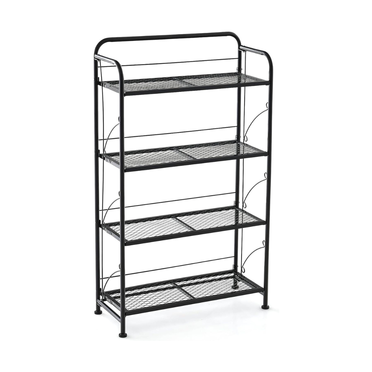 Kokkupandav 4-korruseline reguleeritava riiuliga metallist taimealus mahutab kuni 40 kg