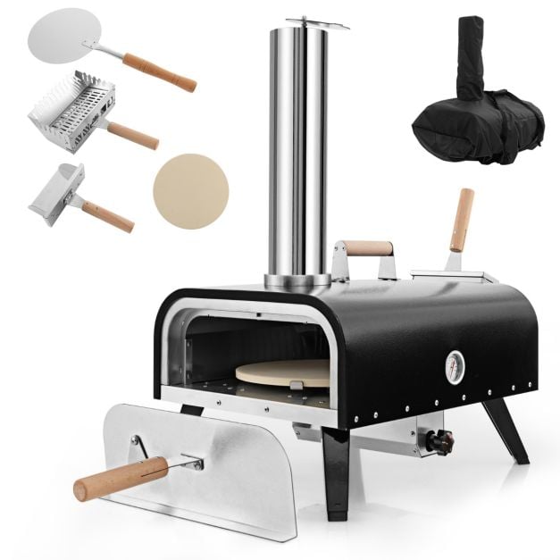 Roostevabast terasest pitsakiviga välipitsaahi