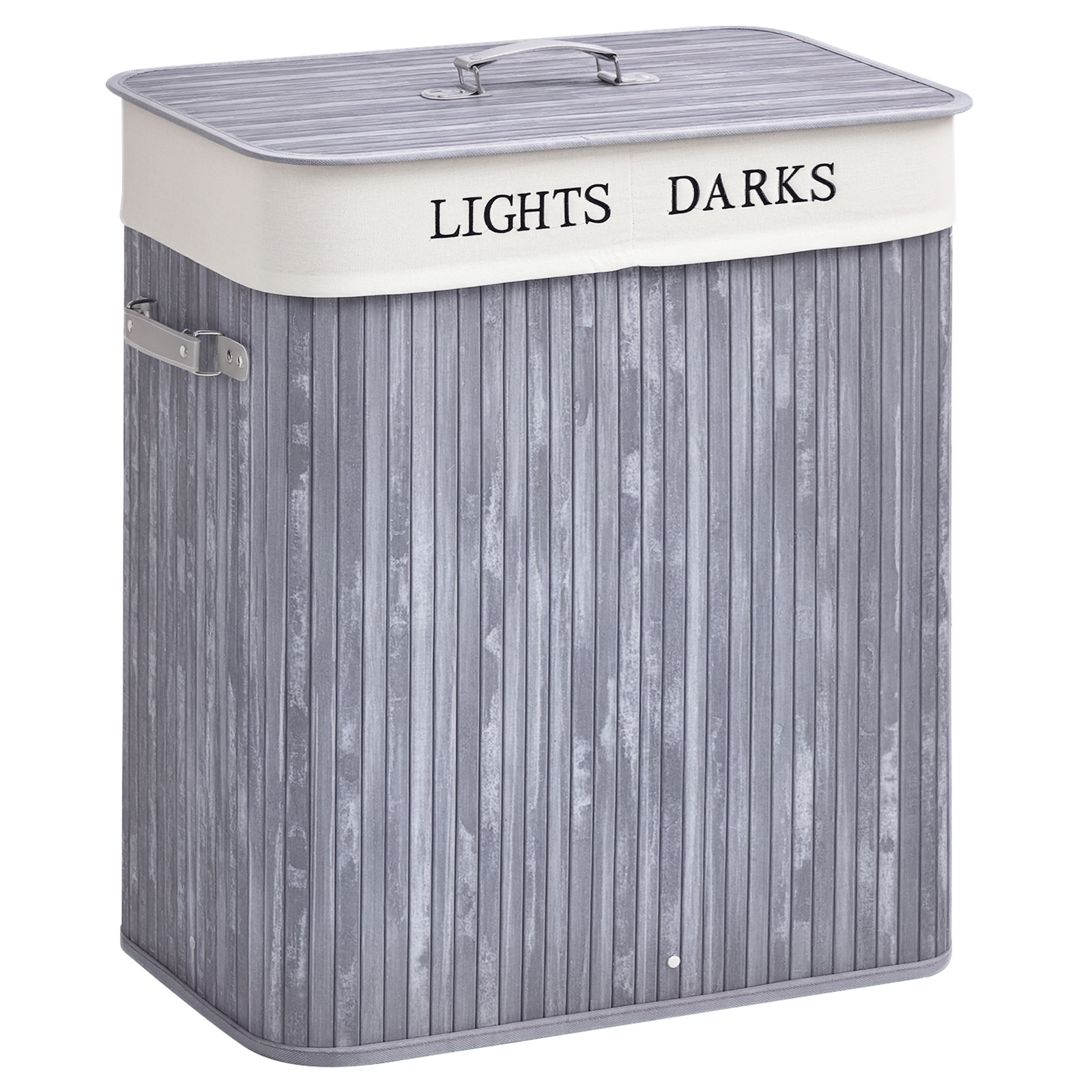 Bambusest pesukorv kaanega, 100 L pesukorv PU käepidemetega, lõuendist pesukott, pesukorvid, pesusorteerija pesuruumi, magamistuppa, vannituppa, hall