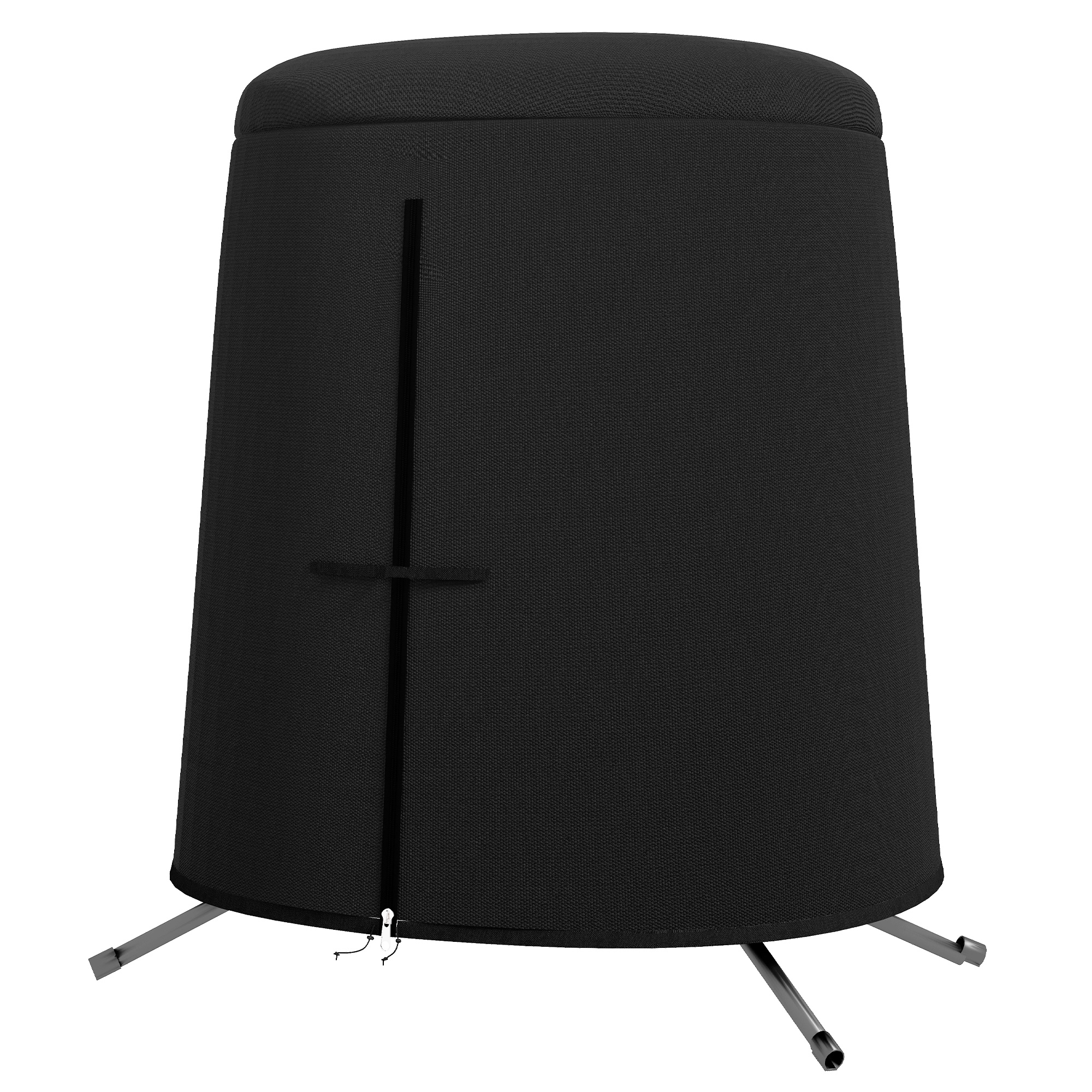 Välimööbli kate, mööbli kaitsva presenninguga, ilmastikukindel, 196 cm x 196 cm x 230 cm, must