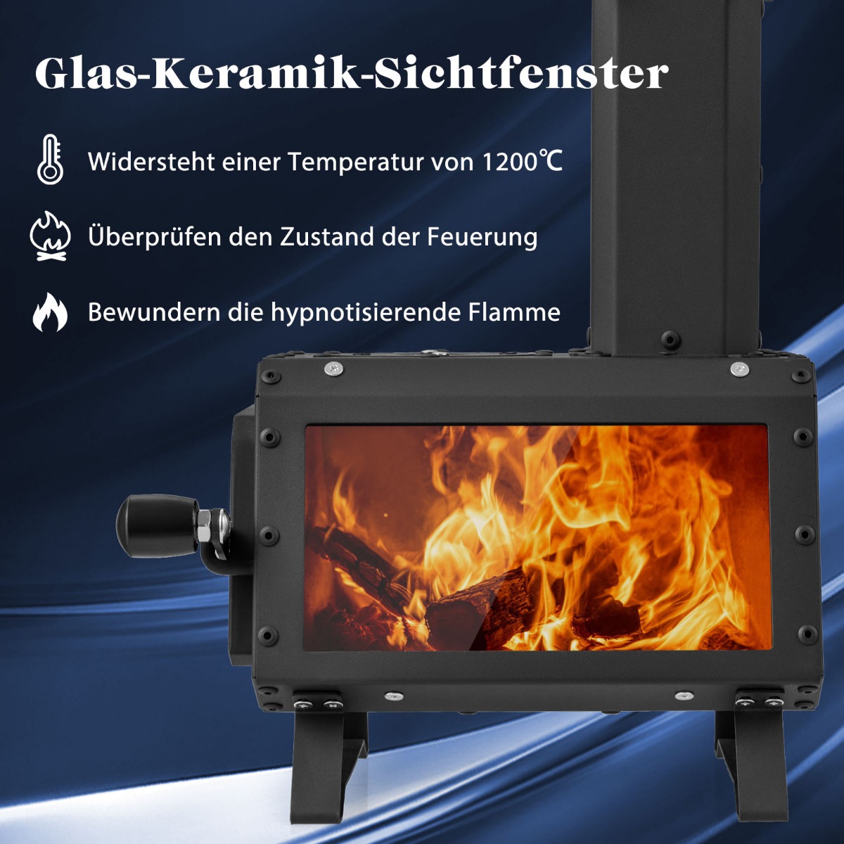 Kaasaskantav puidu põletusahi 2 pliidipositsiooniga