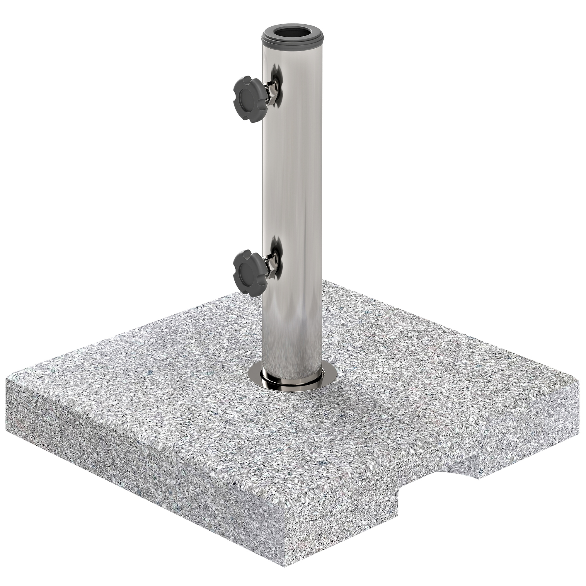 Graniidist päikesevarju alus, 21 kg, kandiline päikesevarju hoidik, päikesevarju kaal päikesevarjudele 32/38/48 mm