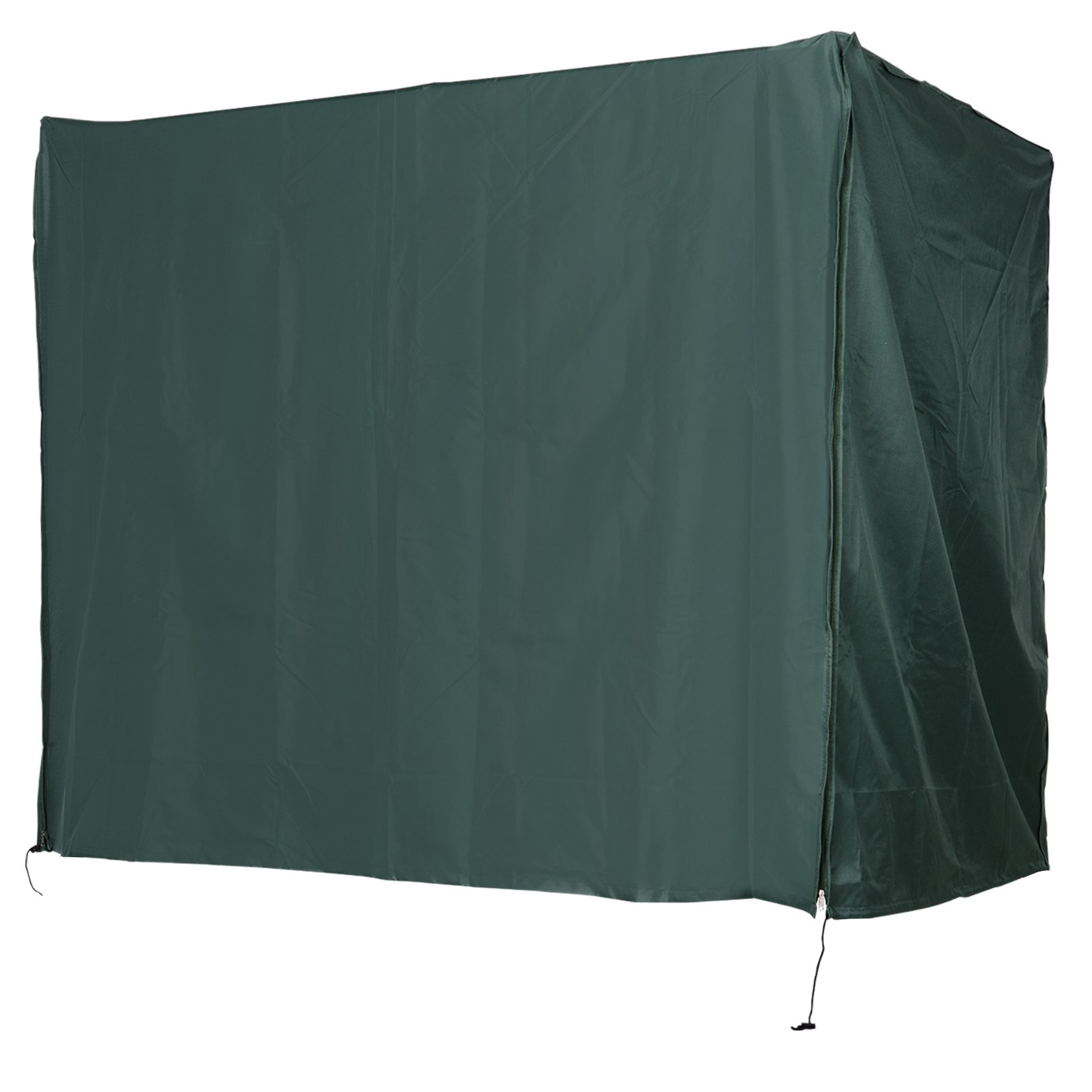 Hollywoodi kiigekate 3-kohalisele, vetthülgav, talvekindel, aiakiikede kaitsekate, UV-kindel presenning, kate, rebenemiskindel 600D Oxford kangas, 205x124x164cm, tumeroheline