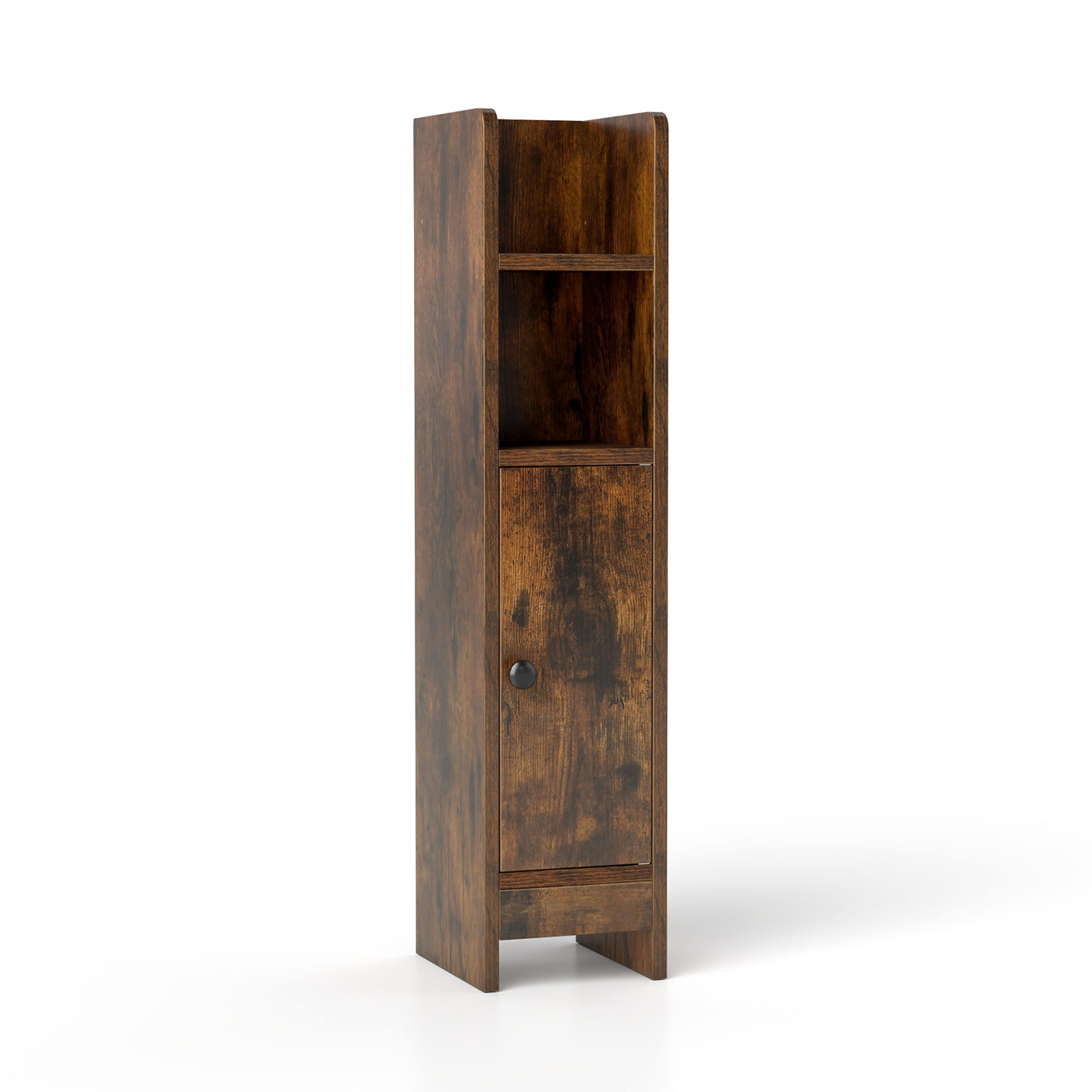 Kitsas tualetikapp 2 avatud riiuli ja 2 eemaldatava riiuliga vintage vannitoakapp