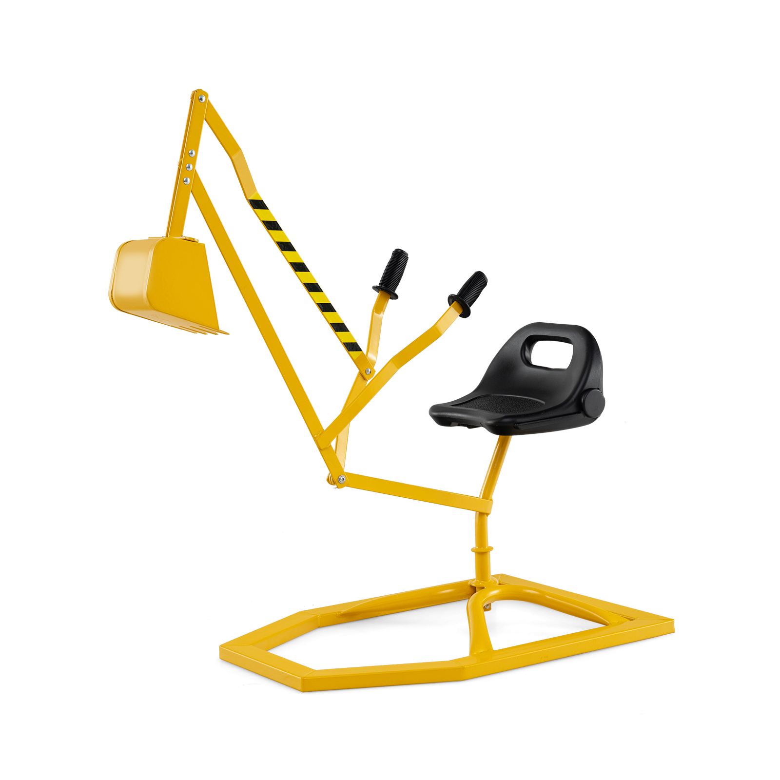 360 pööratav istumiskopp metallist kopp liivakasti jaoks kollane istumiskopp kühvliga