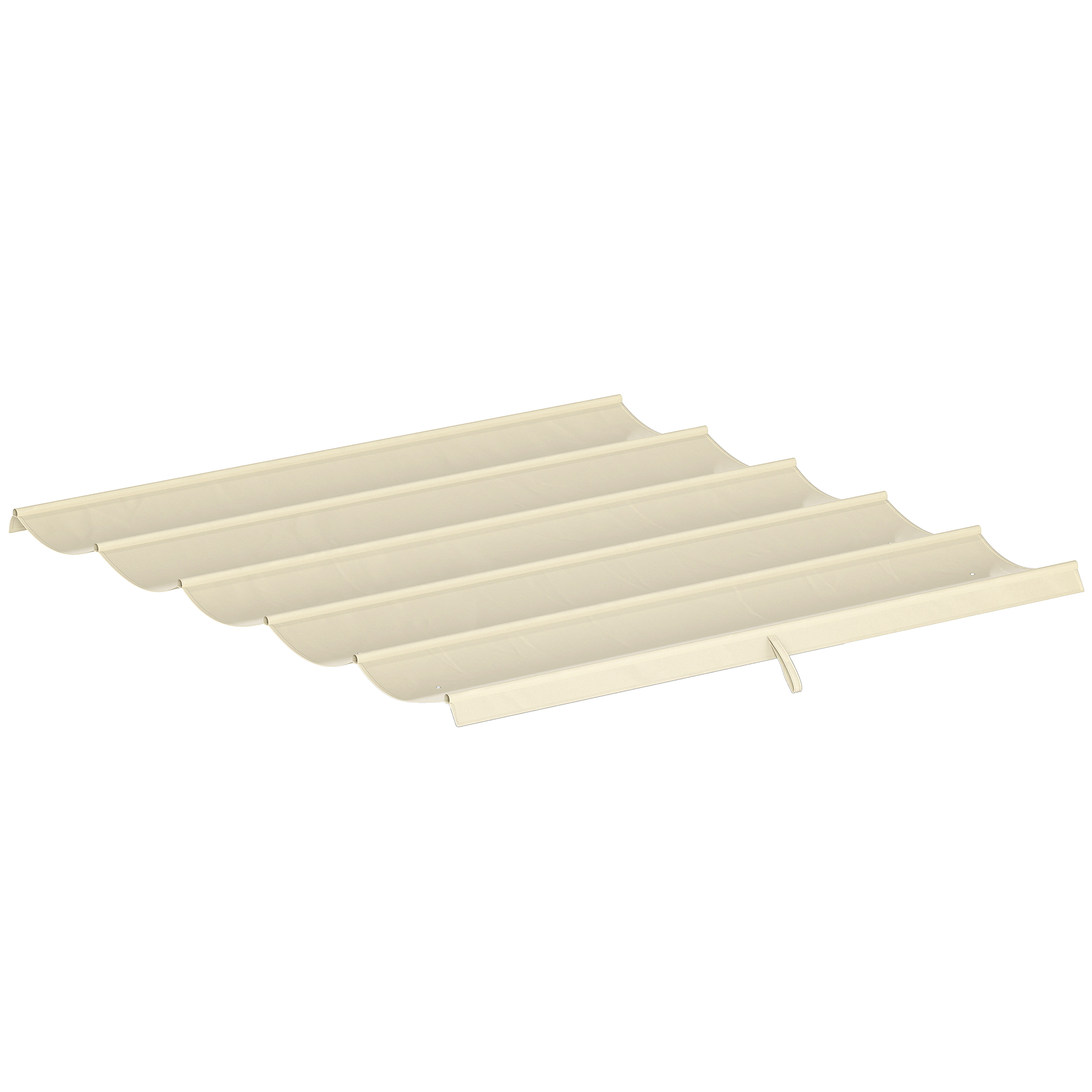 Vahetuskatus 3 x 3 m pergolale, kokkuklapitav, vihmaveeavadega, ilmastikukindel, polüester, kreemvalge