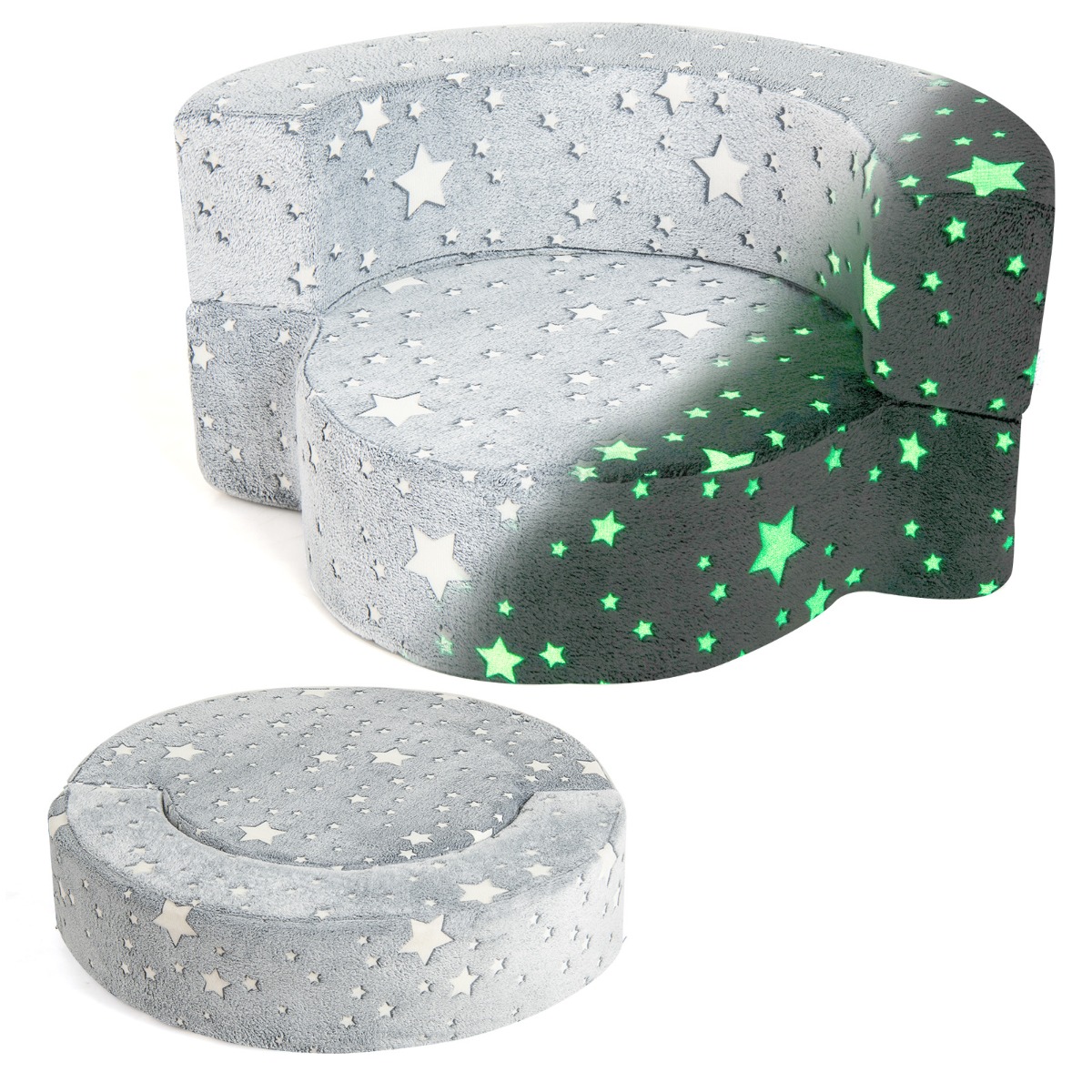 2-ühes Laste Tugitool Helendav-Hall