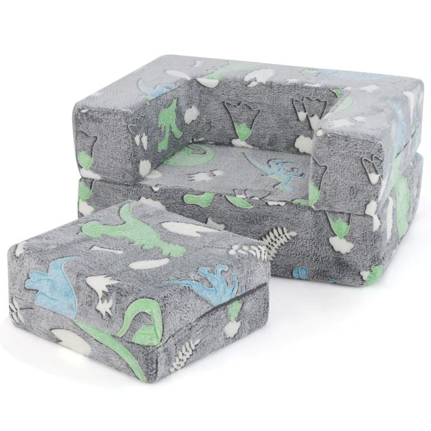 Modulaarne laste diivan pimedas helendav mängudiivan moduldiivan 71 x 53 x 345 cm hall