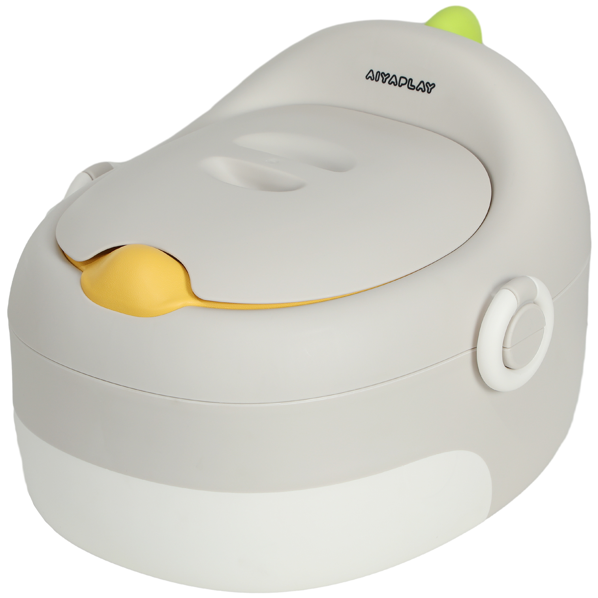 3-ühes lastepott, eemaldatav iste, kunstnahast polster, kuni 50 kg, 6 kuud kuni 6 aastat, hall