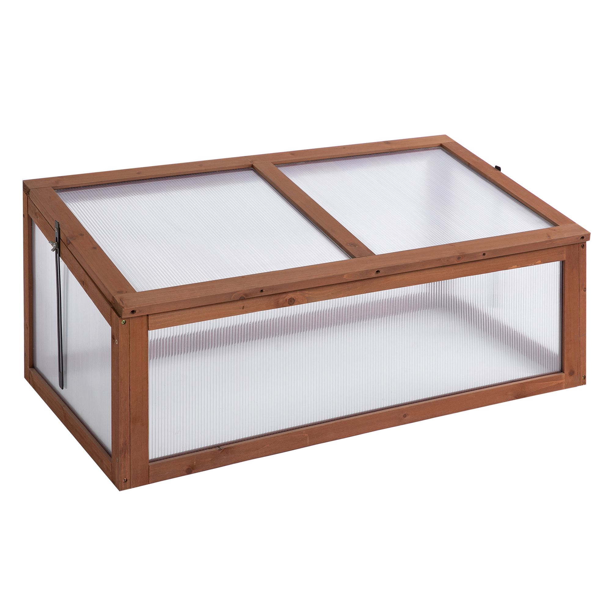 Minikasvuhoone väike kasvuhoone aeda PC-paneelidega hea valguse läbilaskvus 100P x 65L x 40K cm