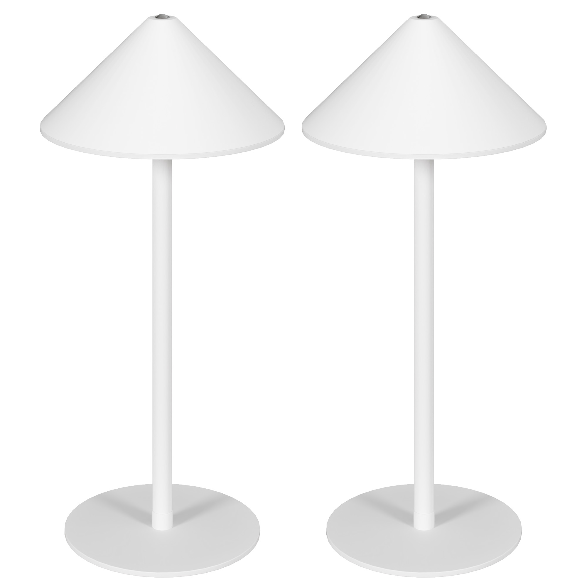 LED-laualamp USB-kaabliga, puutetundliku lülitiga, metallist, laetav, valge