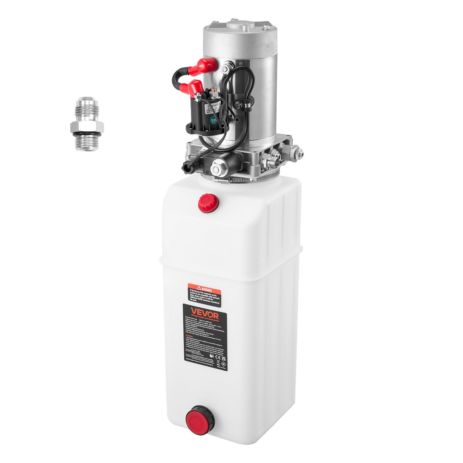 8 l hüdrauliline jõuseade, ühetoimeline kallurhaagise pump
