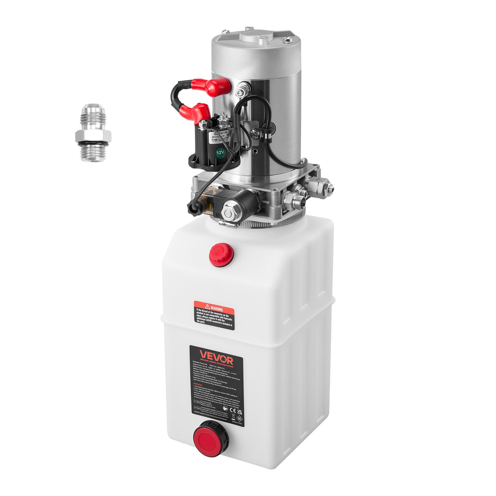 7 l hüdrauliline jõuseade ühetoimeline kallurhaagise pump maksimaalne ülerõhu 22 MPa ja voolukiirus 3 4 l/min DC 12 V