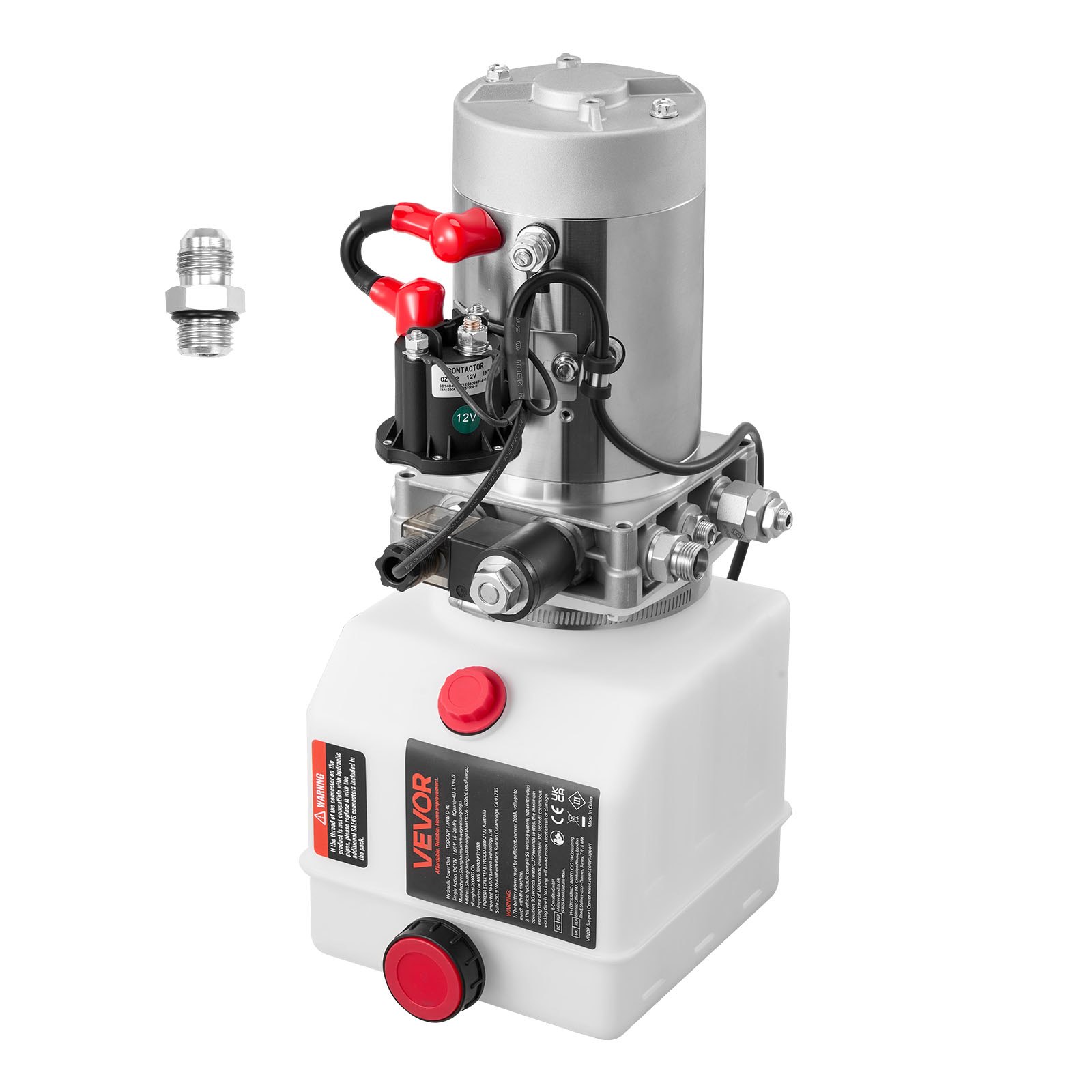 4 L hüdrauliline jõuseade ühetoimeline kallurhaagise pump maksimaalne ülerõhu 22 MPa ja voolukiirus 3 4 l/min DC 12 V