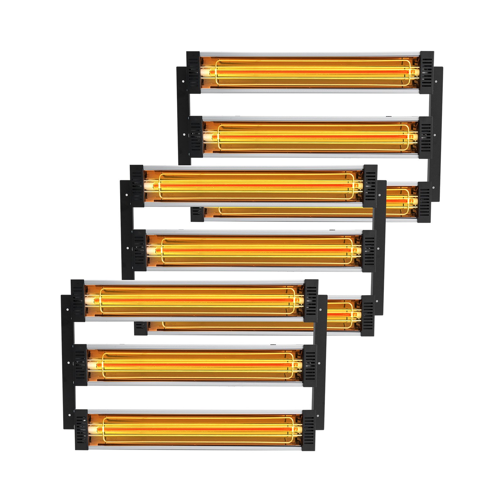 3x Värvikuivati Radiaator Infrapuna Kütteseade Infrapuna Lamp 3 kW