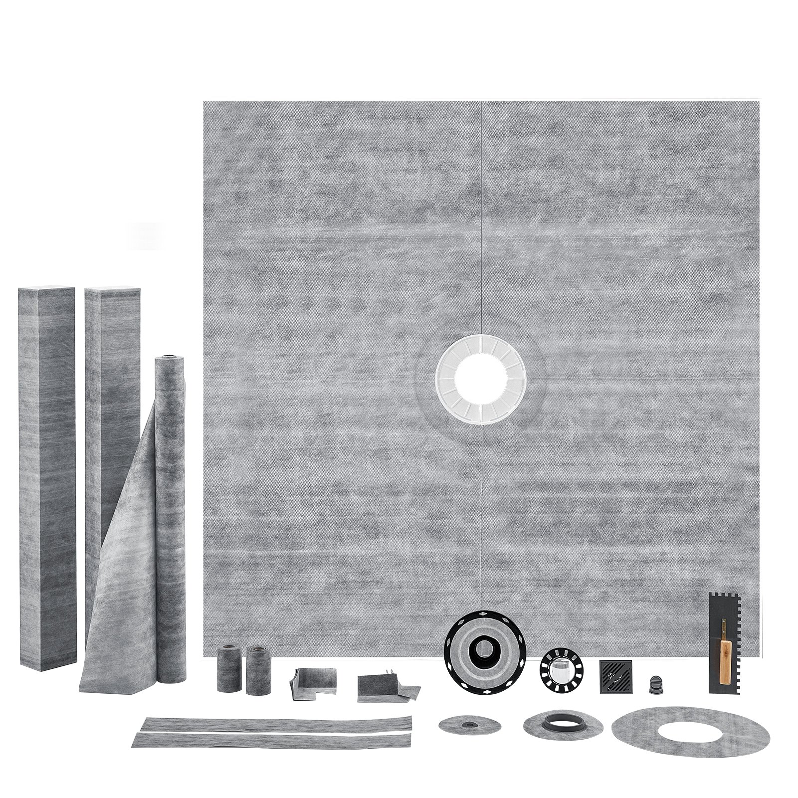 Dušinurga komplekt, 1828x1828 mm dušialuse komplekt 50,8 mm ABS-keskäärikuga