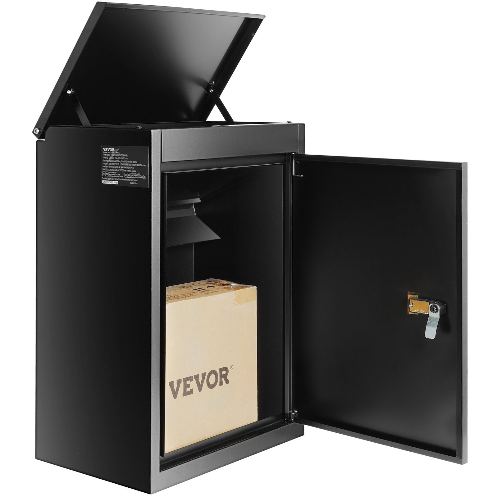 Paki kättetoimetamise kastid välistingimustesse 39 1 x 26 9 x 52 1 cm tsingitud terasest seinale kinnitatav postkast