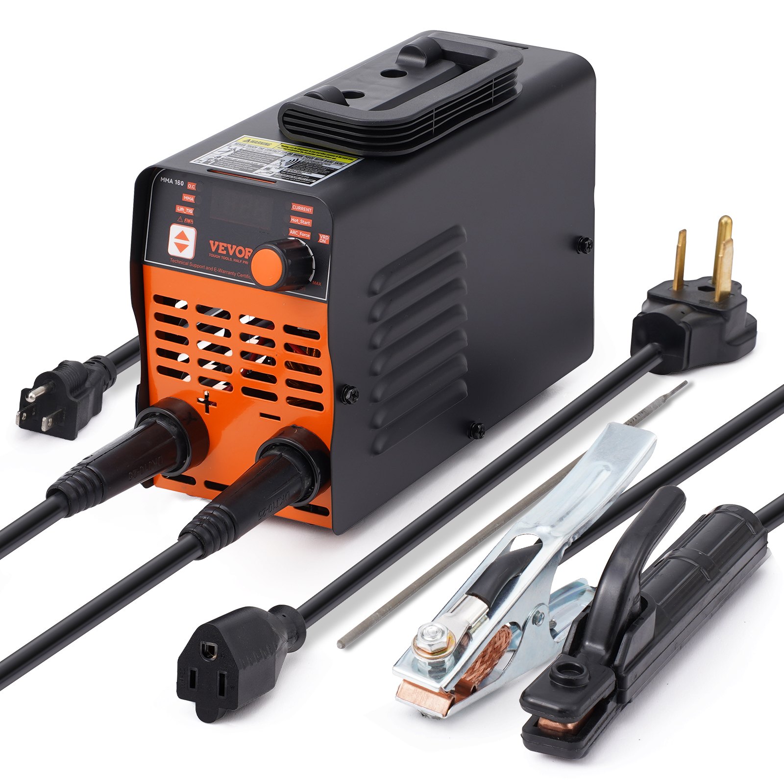 220 V elektroodkeevitusseade, 160 A kaar-/tõstuk-TIG-keevitusseade suure LED-ekraaniga