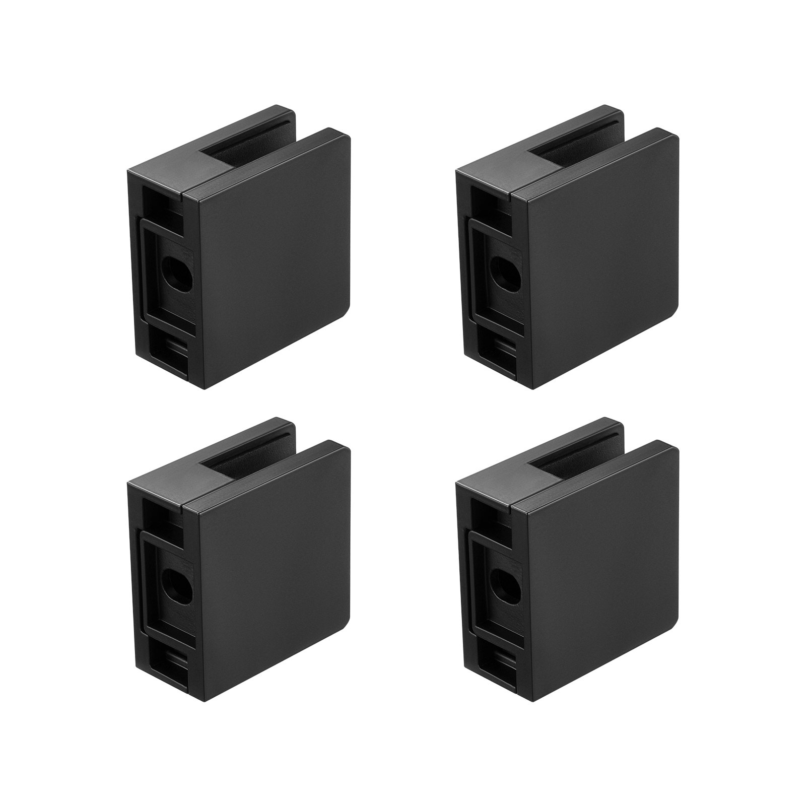 Klaasiklamber 40 tk ruudukujulisi piirdekonsoole 7 9 mm-11 9 mm (0 8-1 2 cm) klaasile must