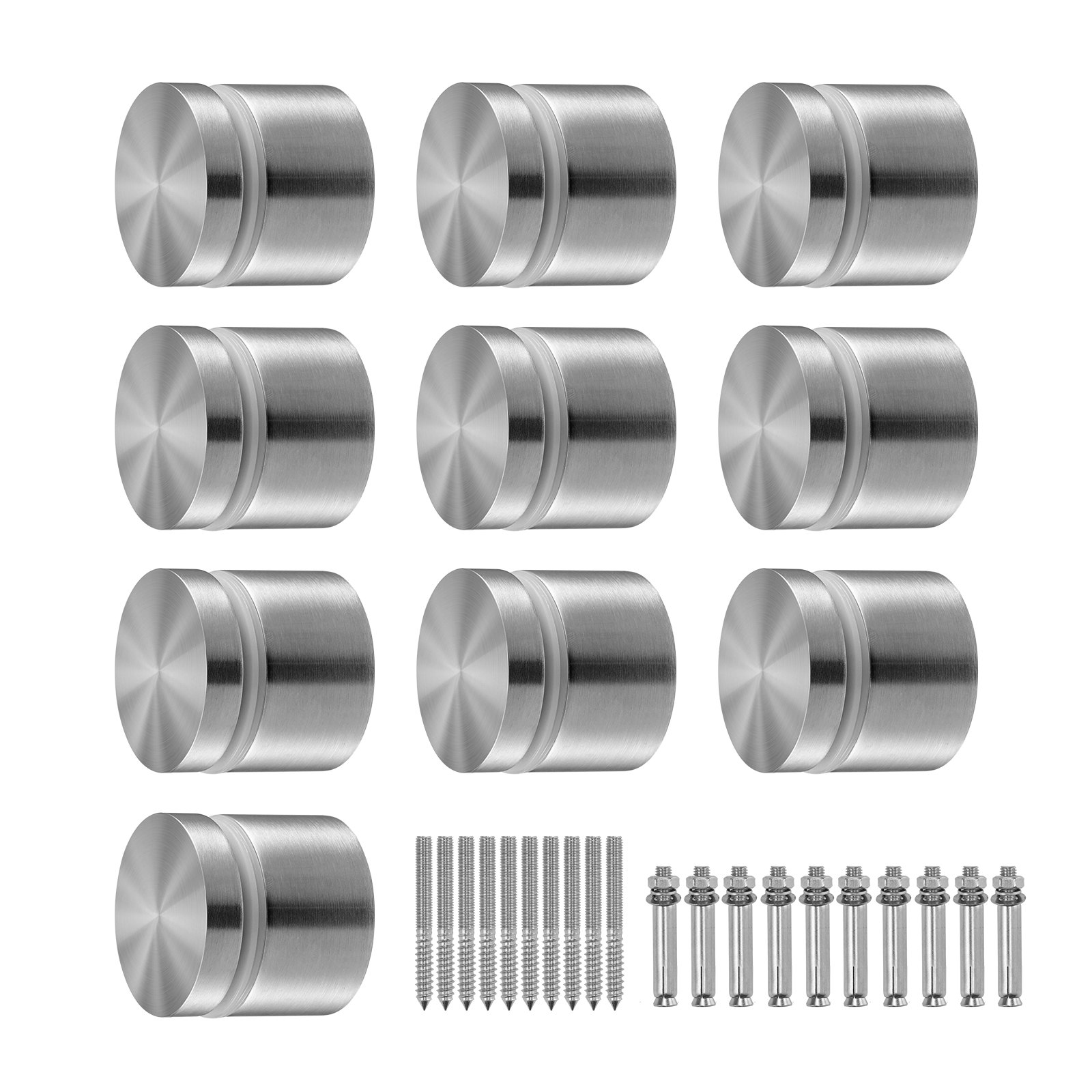 Klaasklamber 10 tk ümmargust klaasist piirdeklambrit 7 9 mm-15 7 mm karastatud klaasile 316 roostevabast terasest