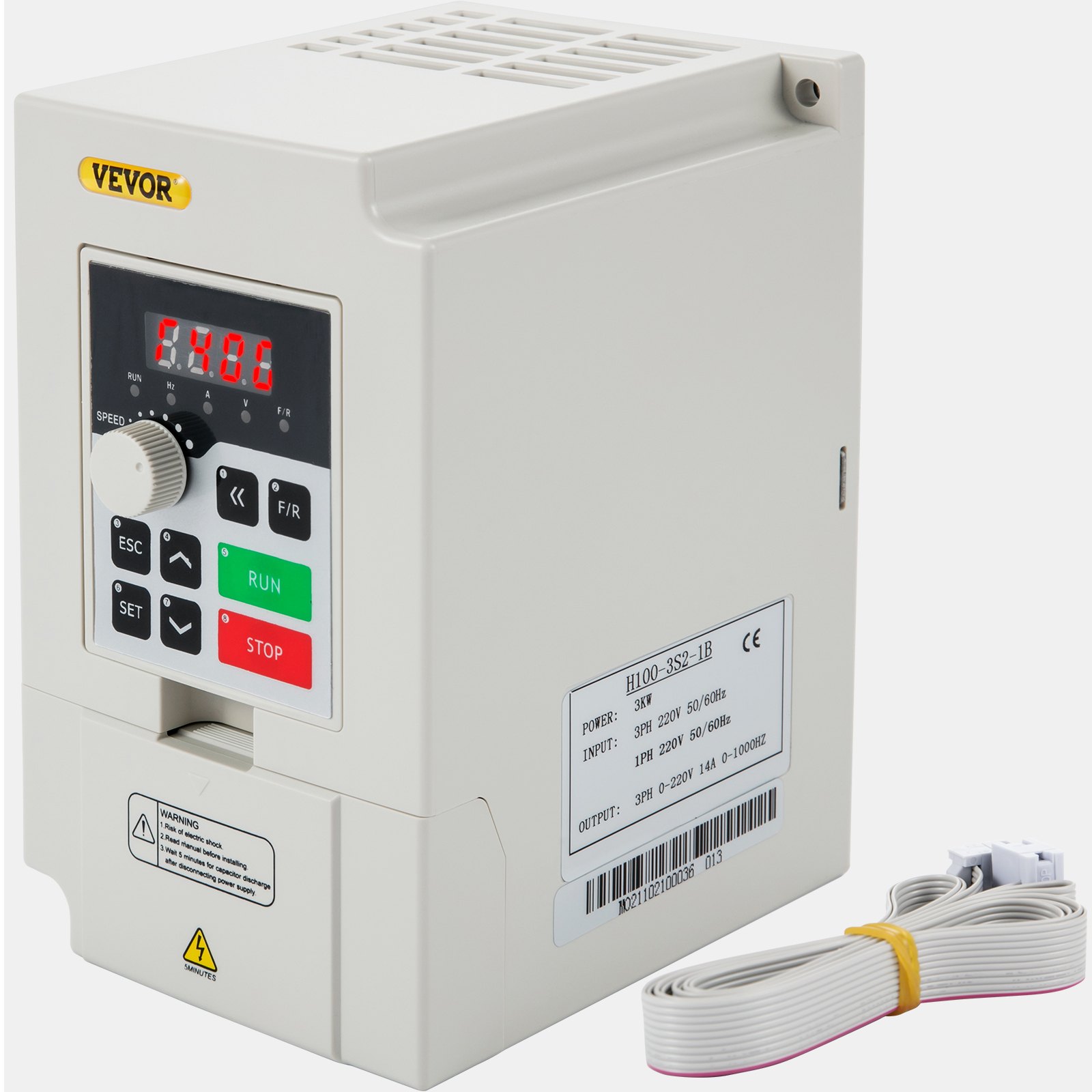 Muudetava sagedusega ajam, AC 220V sisend 3KW muudetava sagedusega CNC ajam Inverter