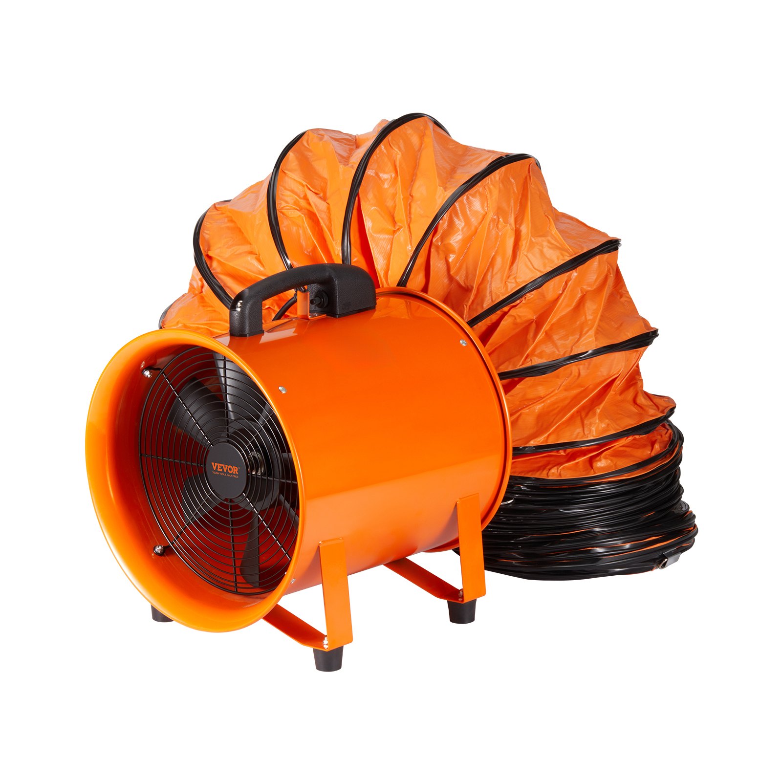 Kaasaskantav ventilaator, 254 mm vastupidav silindriventilaator 10 m kanalivoolikuga