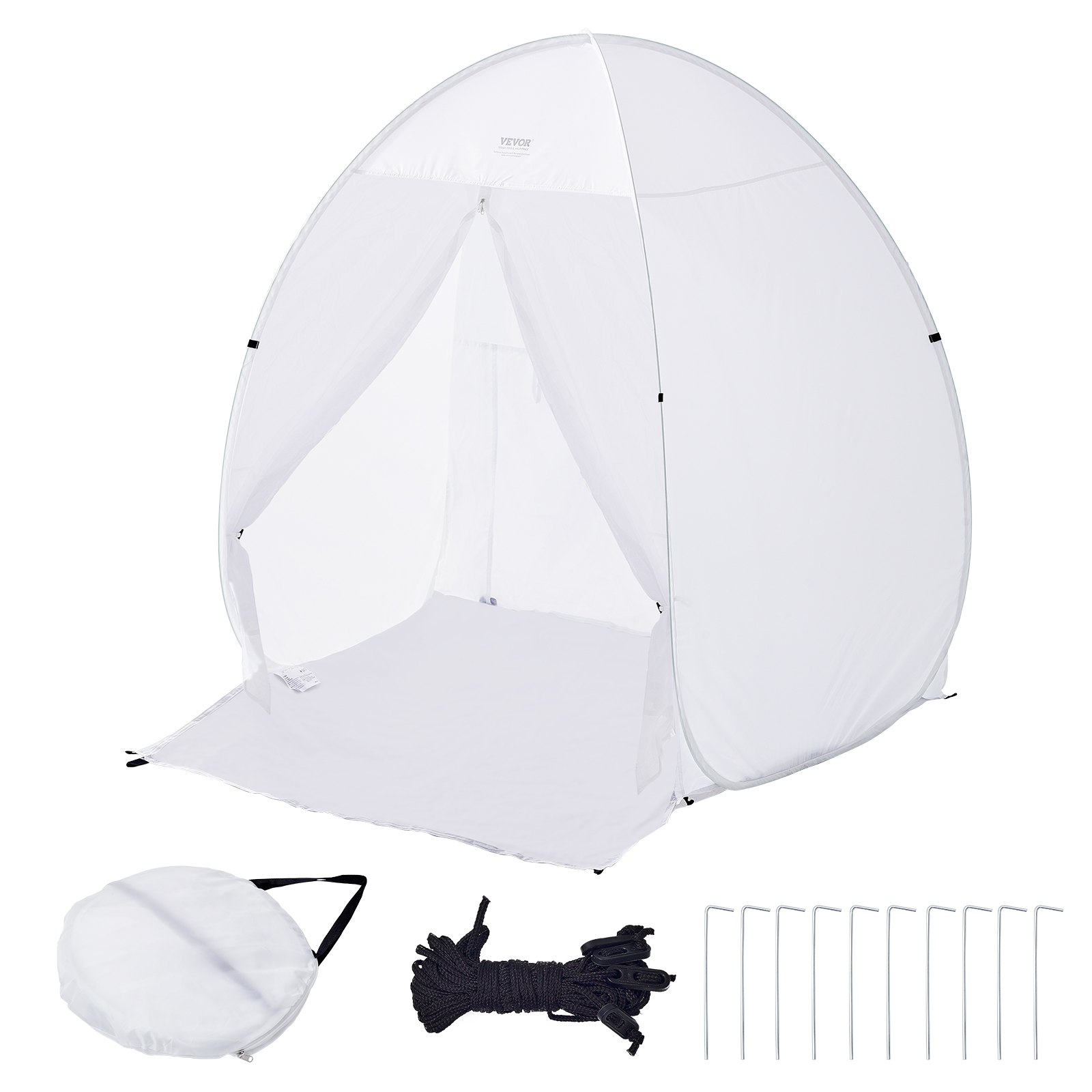 Kaasaskantav värvipihusti telk 152,4 x 152,4 x 177,8 cm hüpiktelk