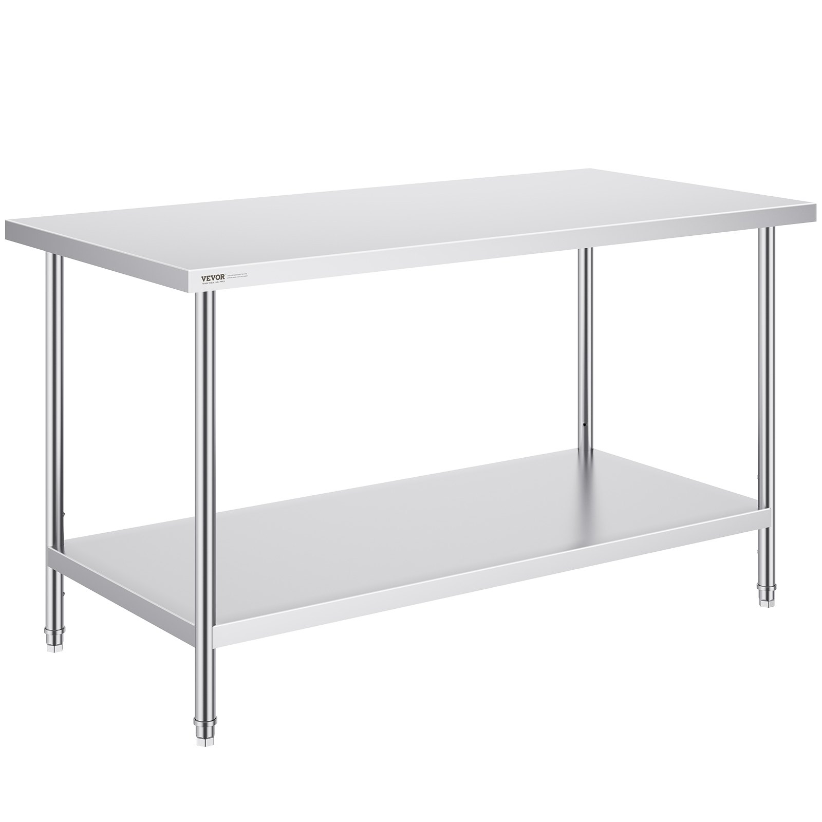 Roostevabast terasest ettevalmistuslaud 76 2 x 152 x 86 4 cm vastupidav metallist töölaud 3 reguleeritava kõrgusega