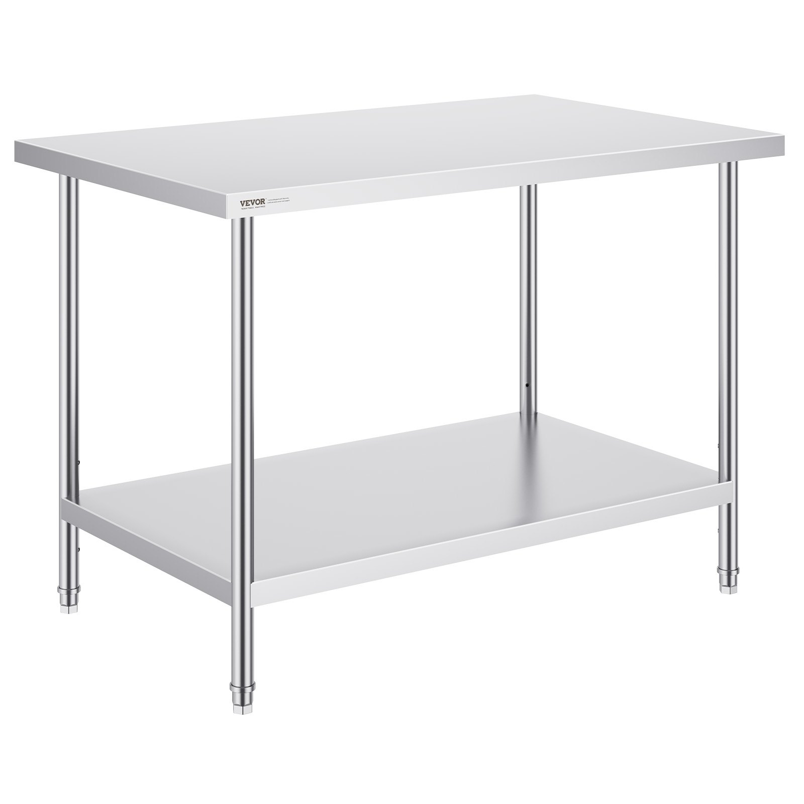 Roostevabast terasest ettevalmistuslaud 76 2 x 122 x 86 4 cm vastupidav metallist töölaud 3 reguleeritava kõrgusega