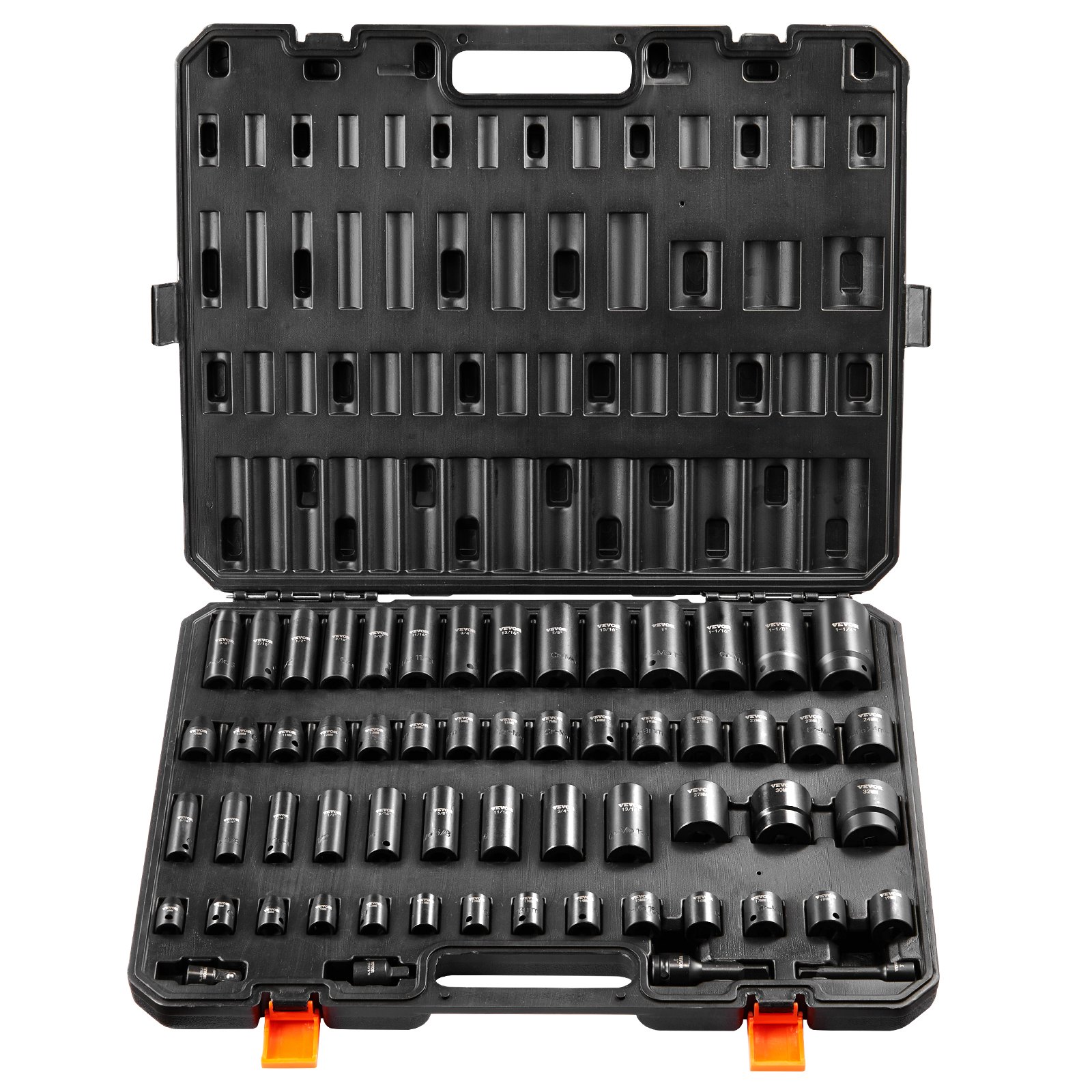 9 5 mm ja 12 7 mm löögipadrunvõtmete komplekt 59-osaline SAE padrunvõtmete komplekt 7 9 mm kuni 3 2 cm ja meetriline