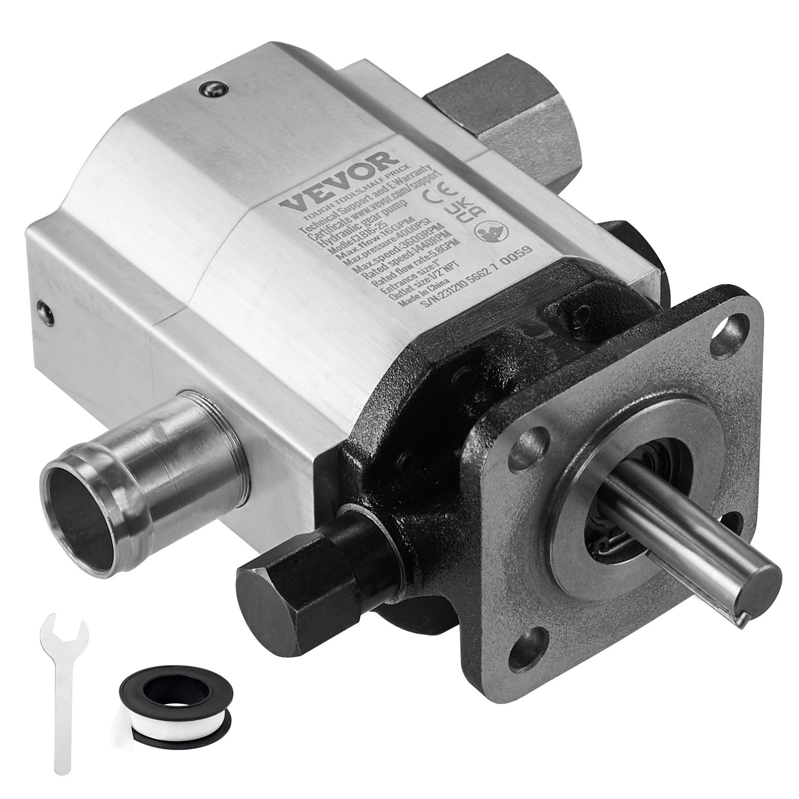 Hüdrauliline palgilõhkuja pump, 60,6 l/min, 2-astmeline