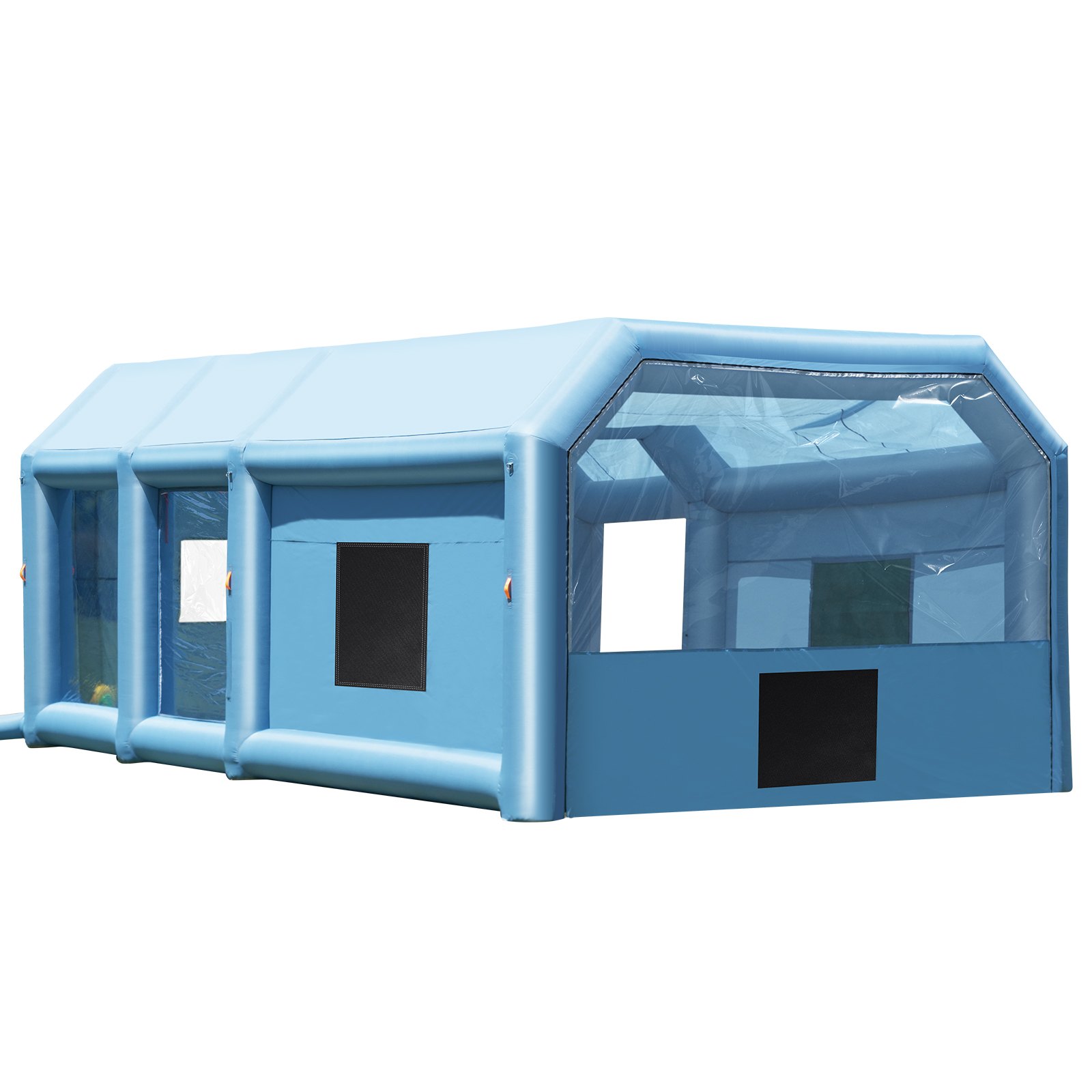 Täispuhutav värvimiskabiin 29 5 x 15 7 x 11 8 jalga/9 x 4 8 x 3 6 m täispuhutav värvimiskabiin võimsate 950 W + 750 W