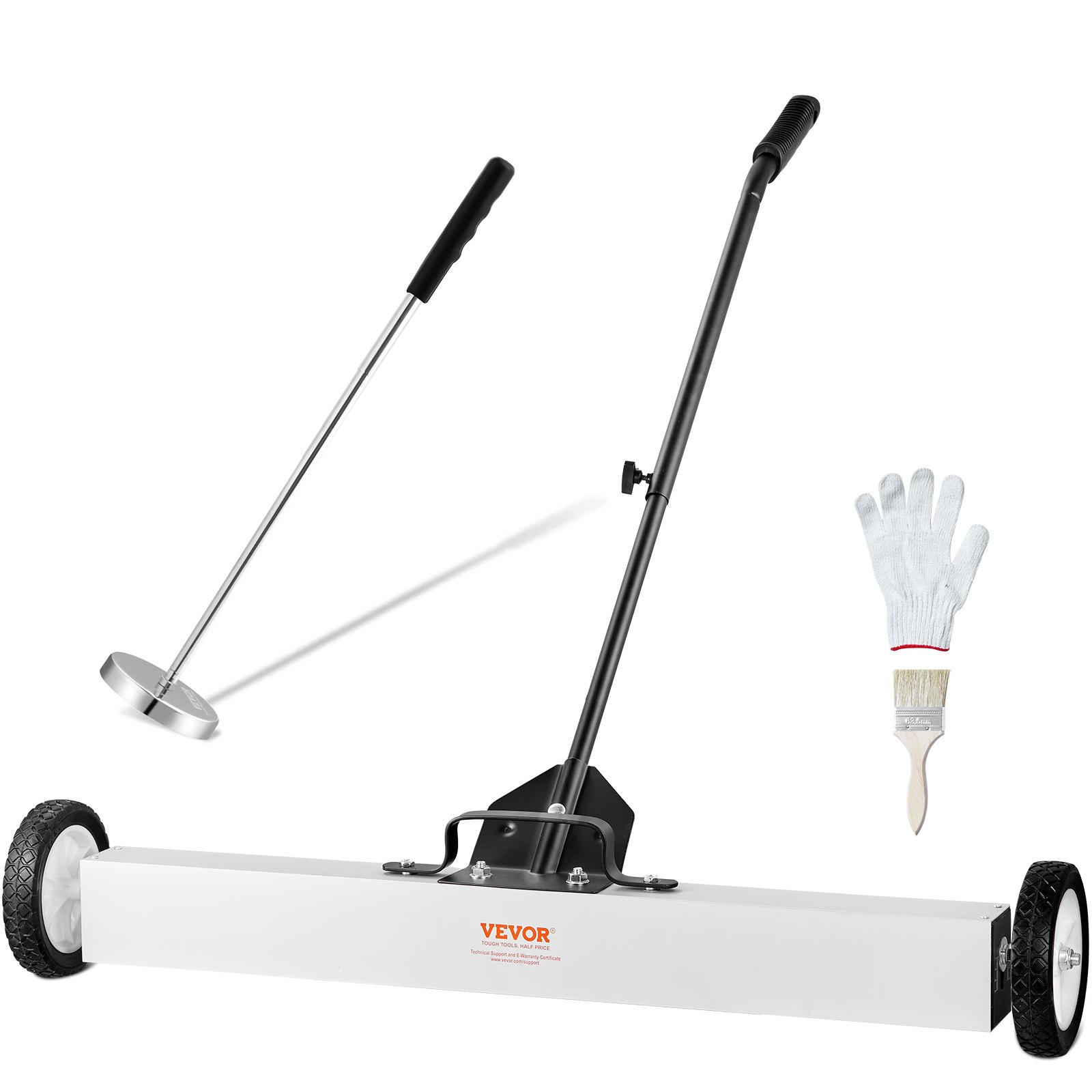 91,4 cm magnetiline ratastega pühkija, kandevõime 24,9 kg