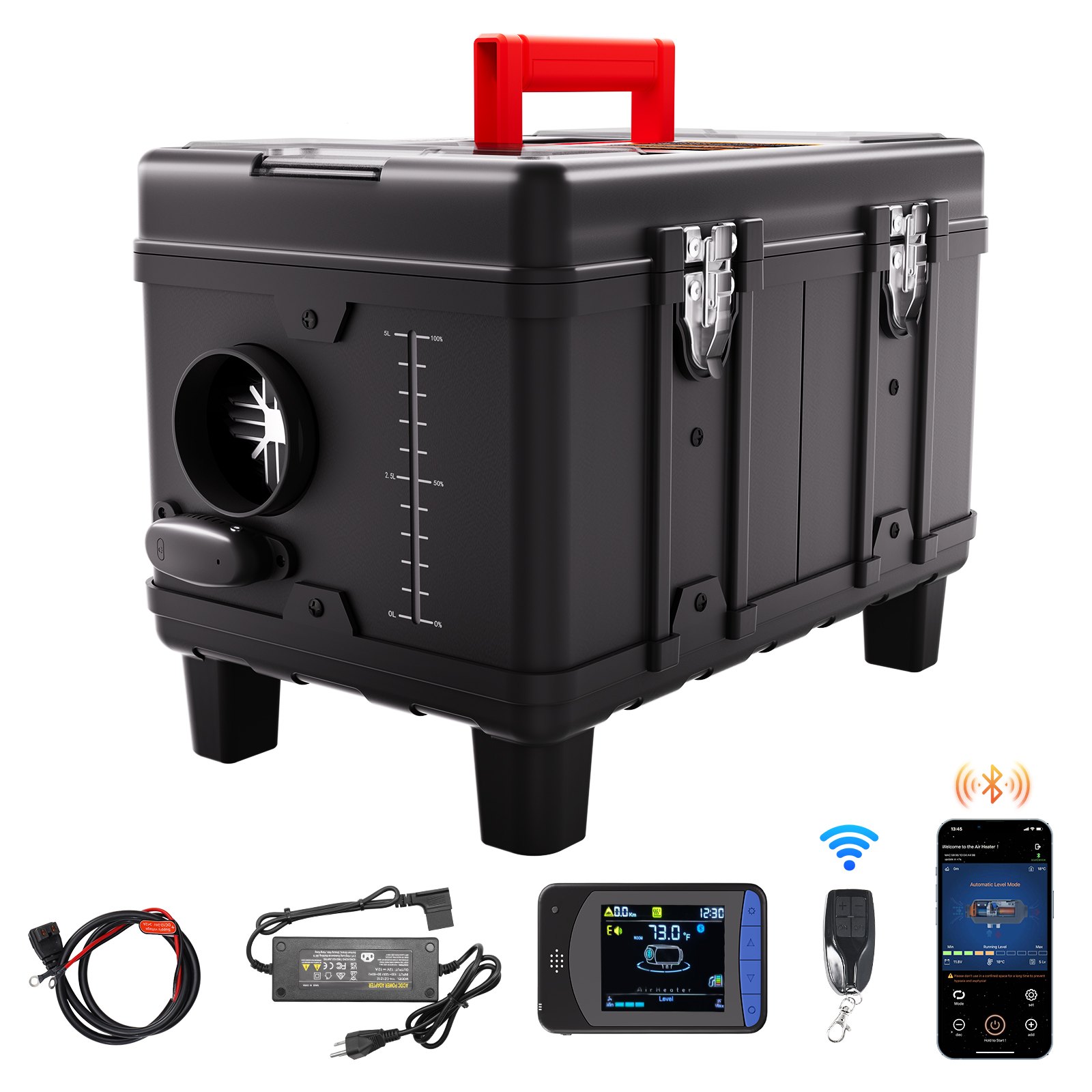 5-8 kW diiselkütteseade, 12 V/24 V universaalne diiselkütteseade
