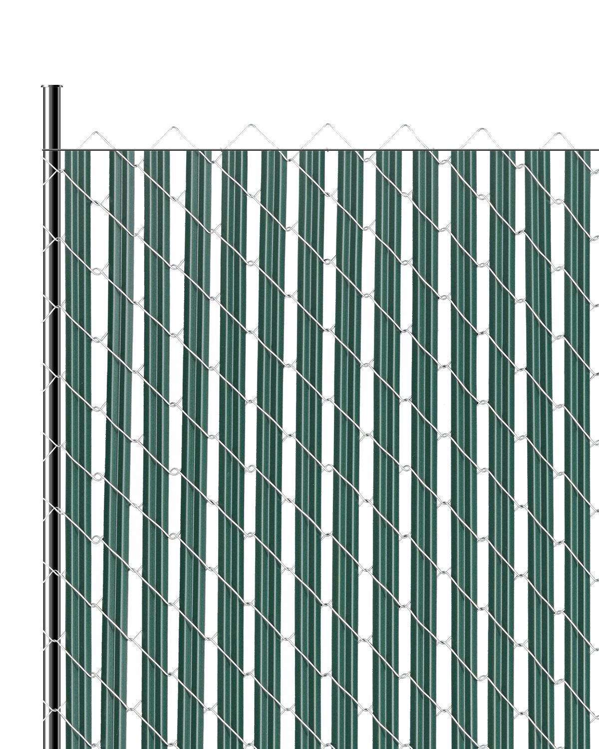Alumise lukustusega privaatsusliistud, 2 m kõrgusele aiale