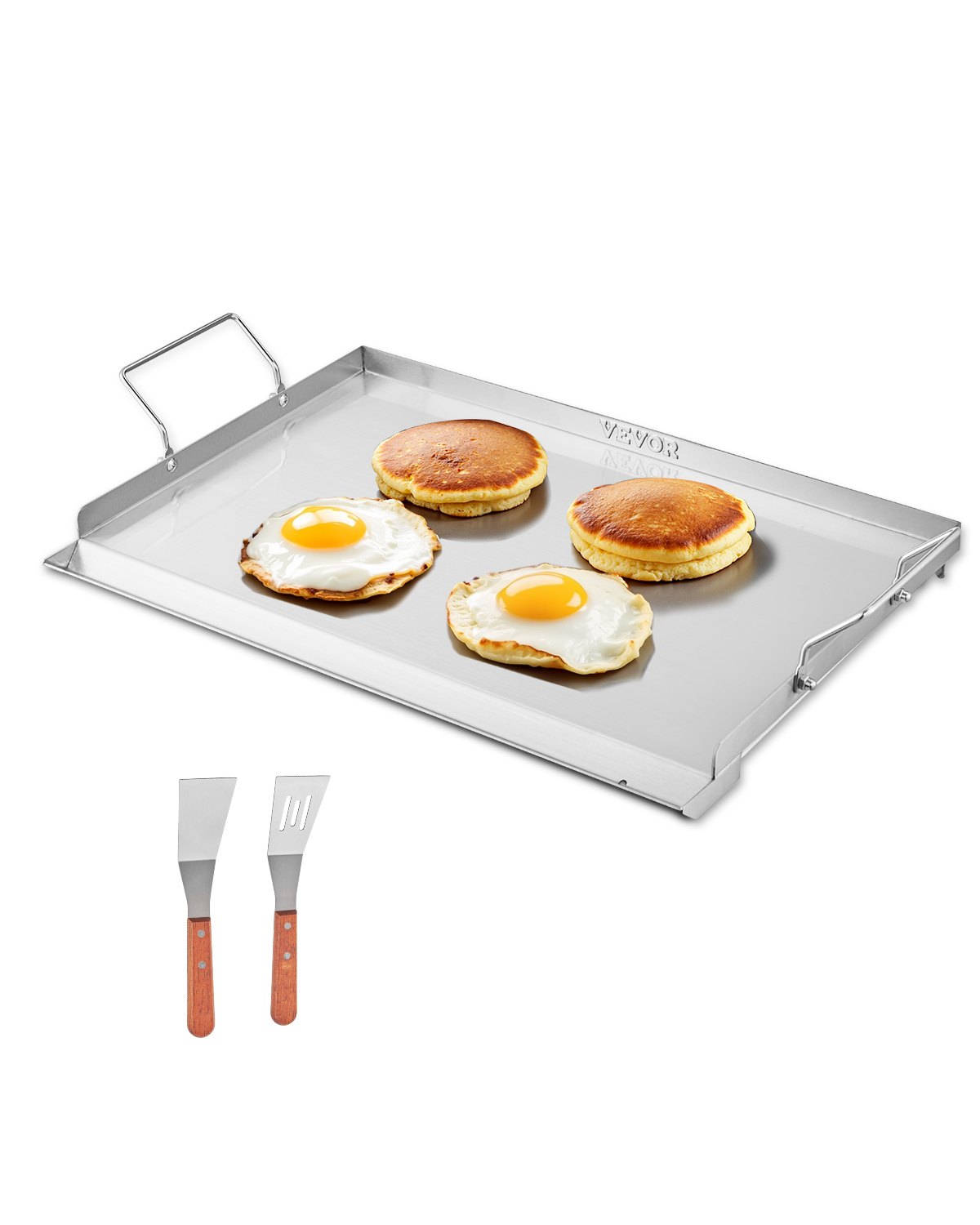Roostevabast terasest pann 58 4 x 40 6 cm universaalne lameda ülaosaga ristkülikukujuline plaat gaasigrilli pann BBQ