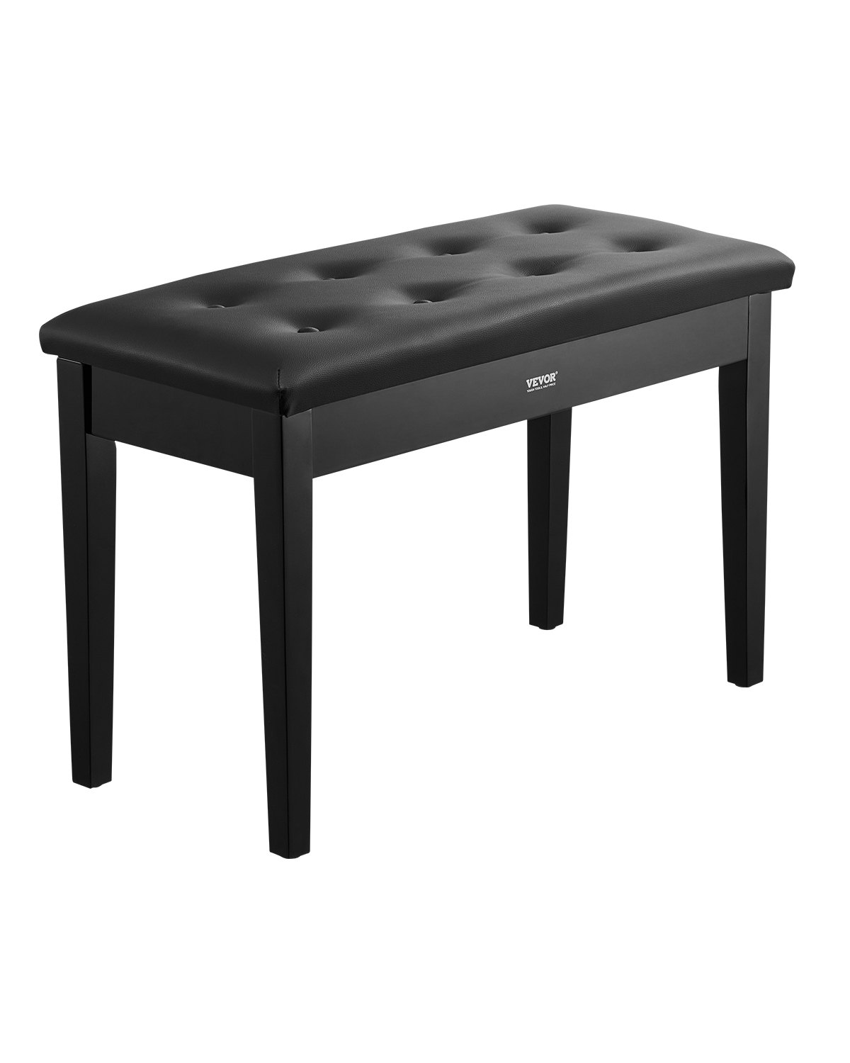 Duet klaveripink hoiuruumiga polsterdatud iste puidust tualettlaud raamaturiiul 750 x 355 x 490 mm
