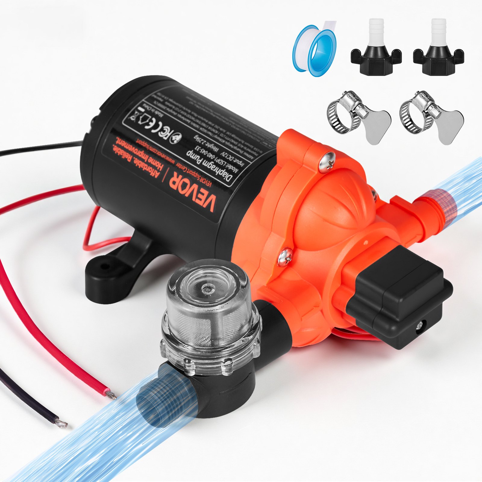Haagissuvila veepump, 12 V alalisvool 15,1 l/min (15,1 l/min)