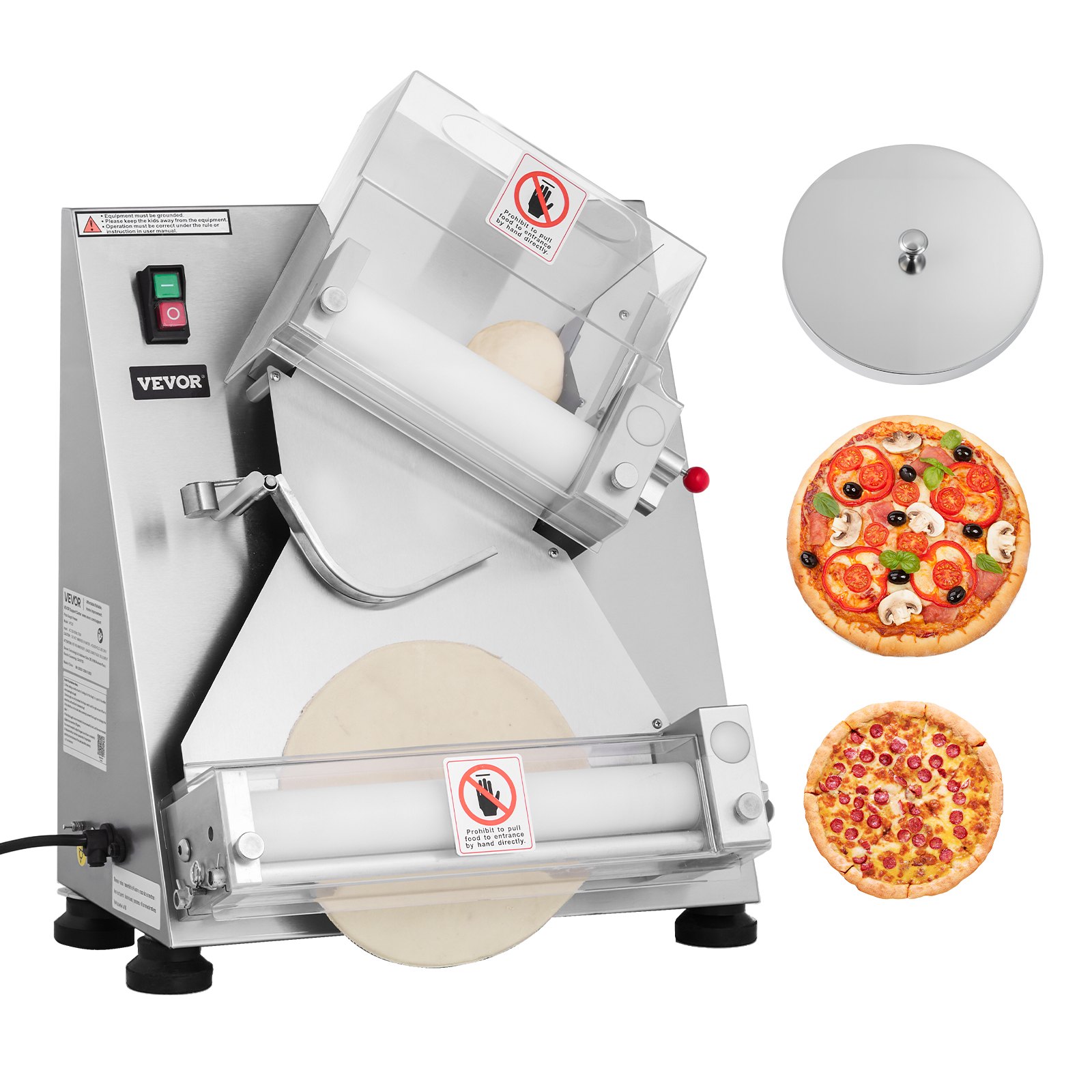Pitsarull-lehter, 3-35,6 cm automaatne roostevabast terasest pitsapress