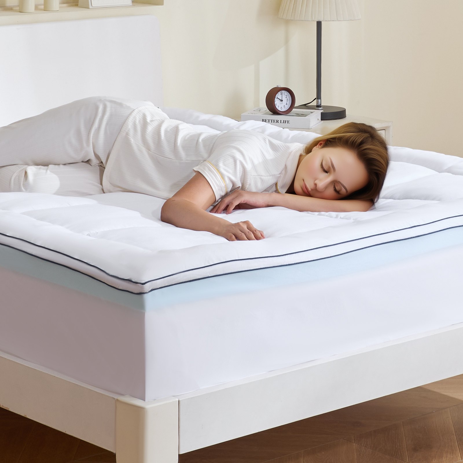 Madratsikate Premium mäluvahust kiudtäidisega Queen-size paksusega 1524x2032x101 6 mm
