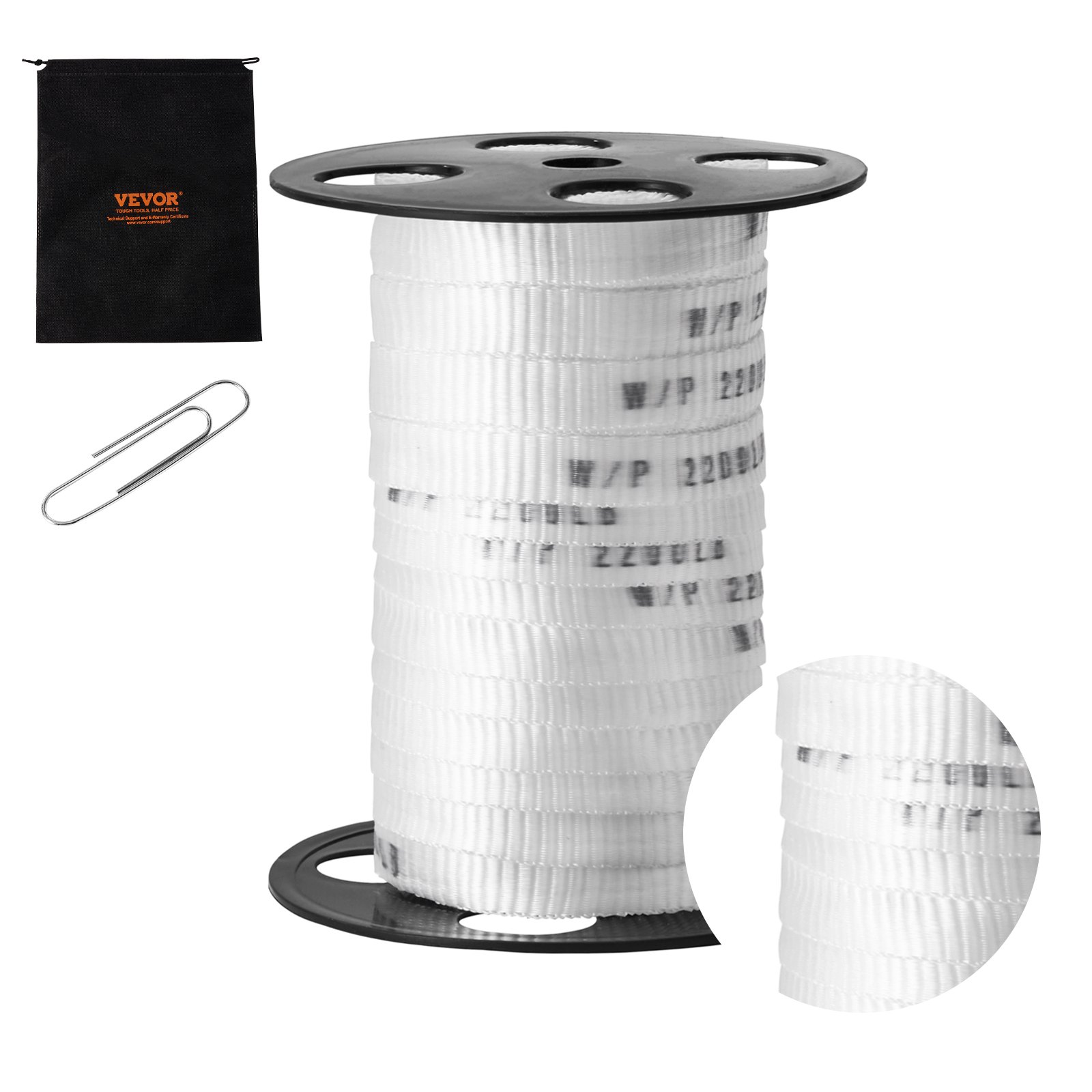 Polüesterist tõmbeteip, 15,9 mm x 32,9 m, tõmbetugevus 9786,1 N