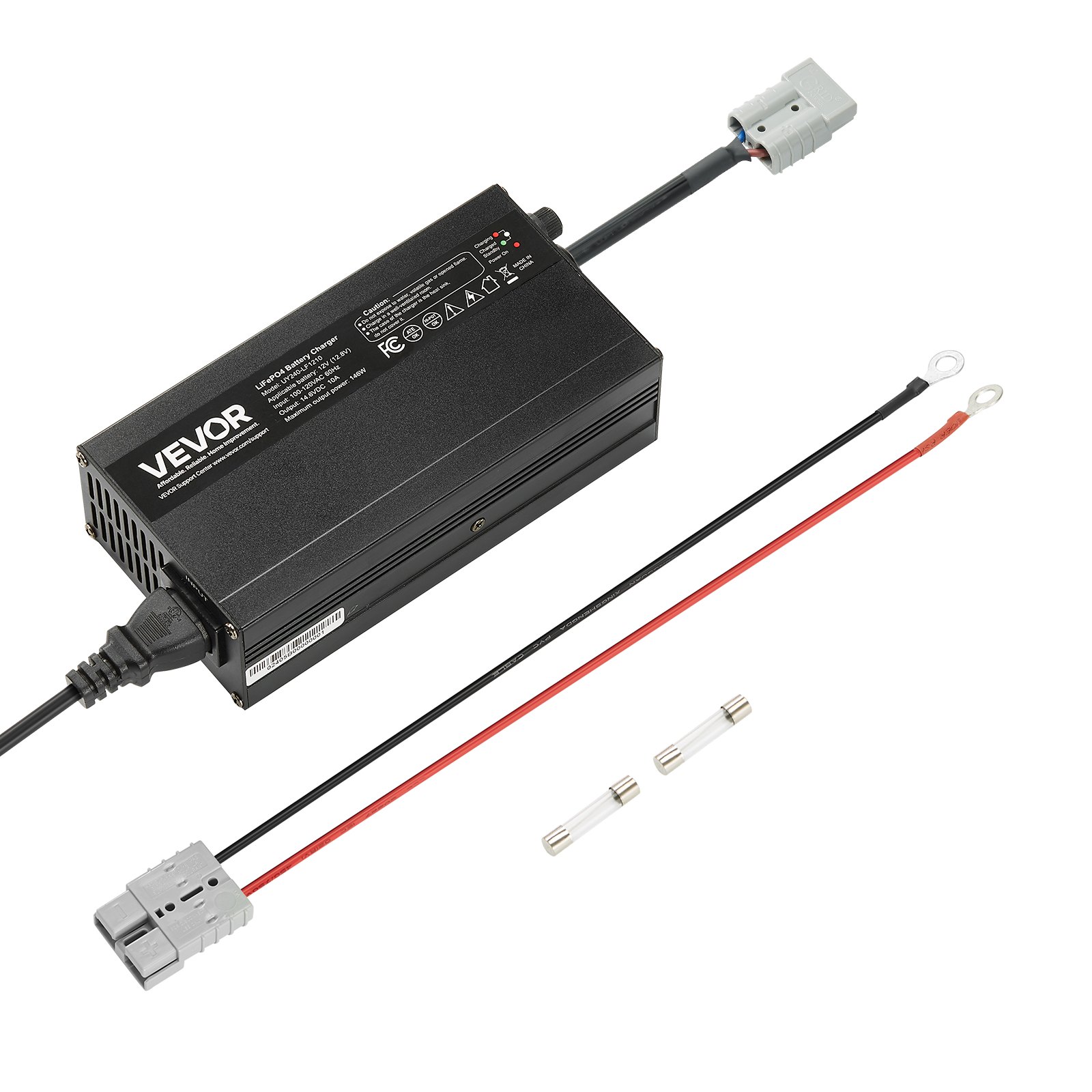 12 V 10 A liitiumaku laadija, 14,6 V, AC-DC LiFePO4 nutikas laadija